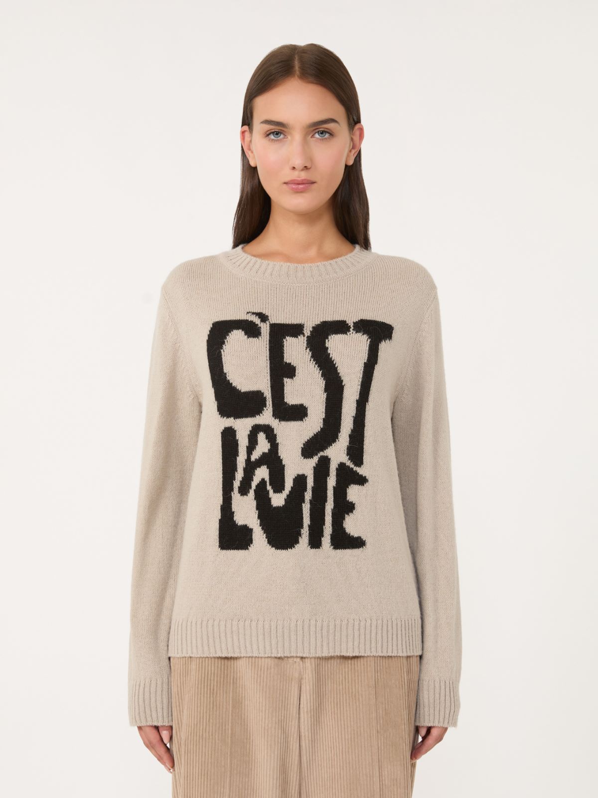 Alpaca and wool jumper - SAND - Max Mara - 2