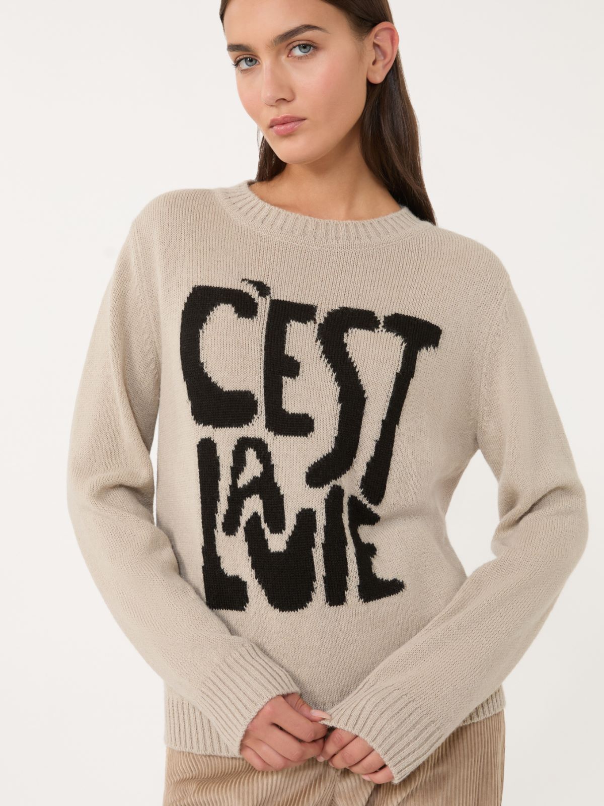 Alpaca and wool jumper - SAND - Max Mara - 4