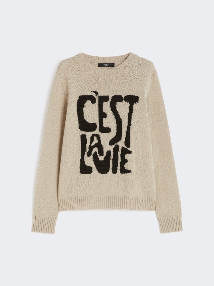 Alpaca and wool jumper - SAND - Max Mara