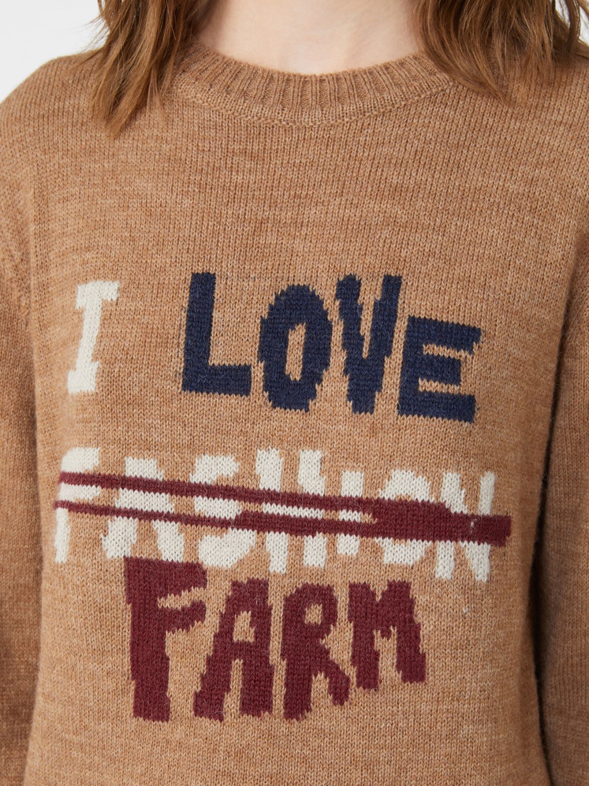 Alpaca and wool jumper - CAMEL - Max Mara - 5