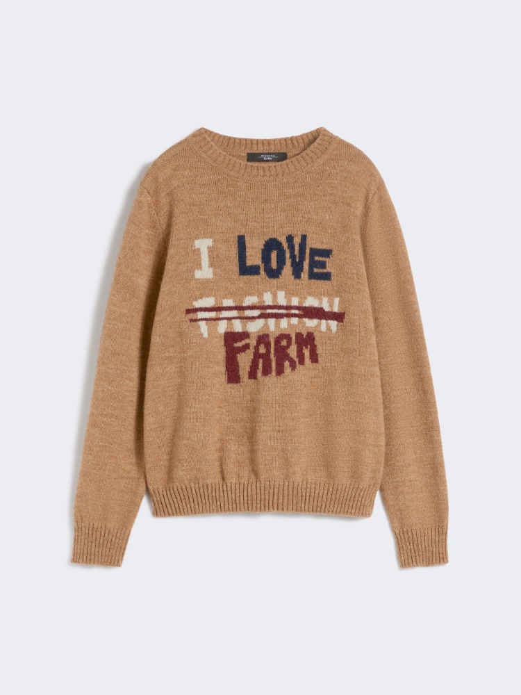 Alpaca and wool jumper - CAMEL - Max Mara