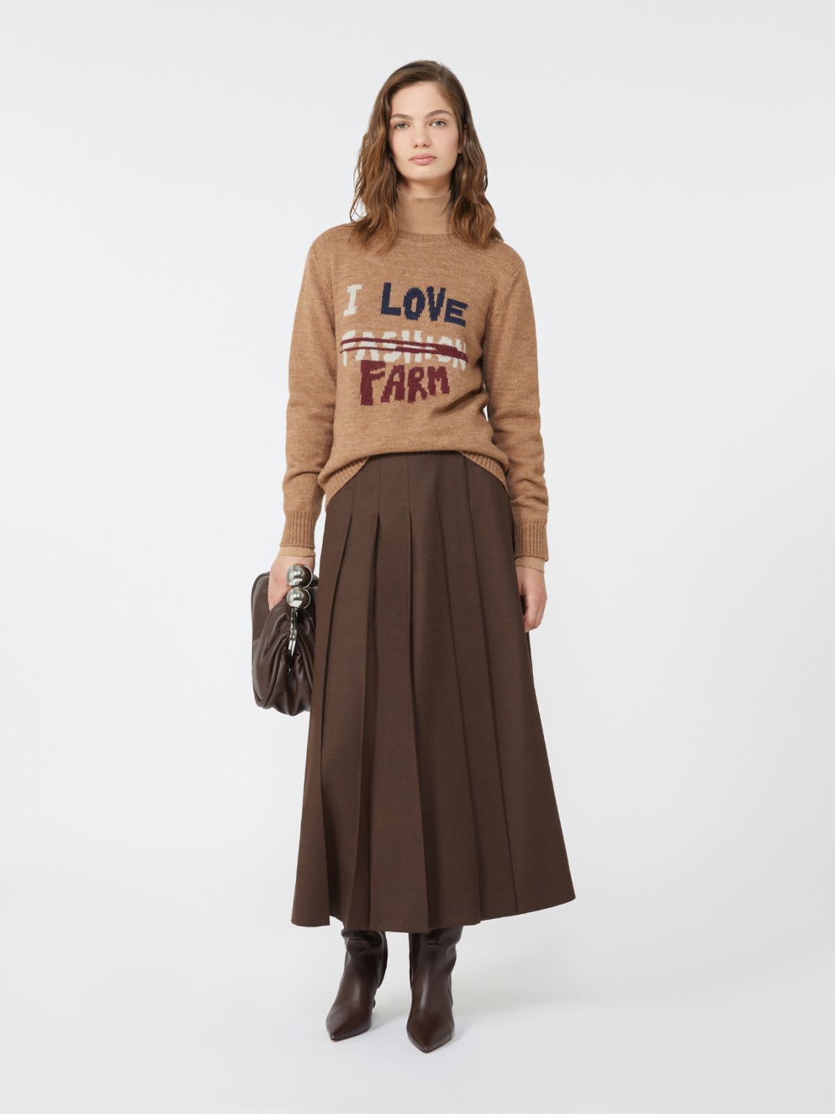 Alpaca and wool jumper - CAMEL - Max Mara