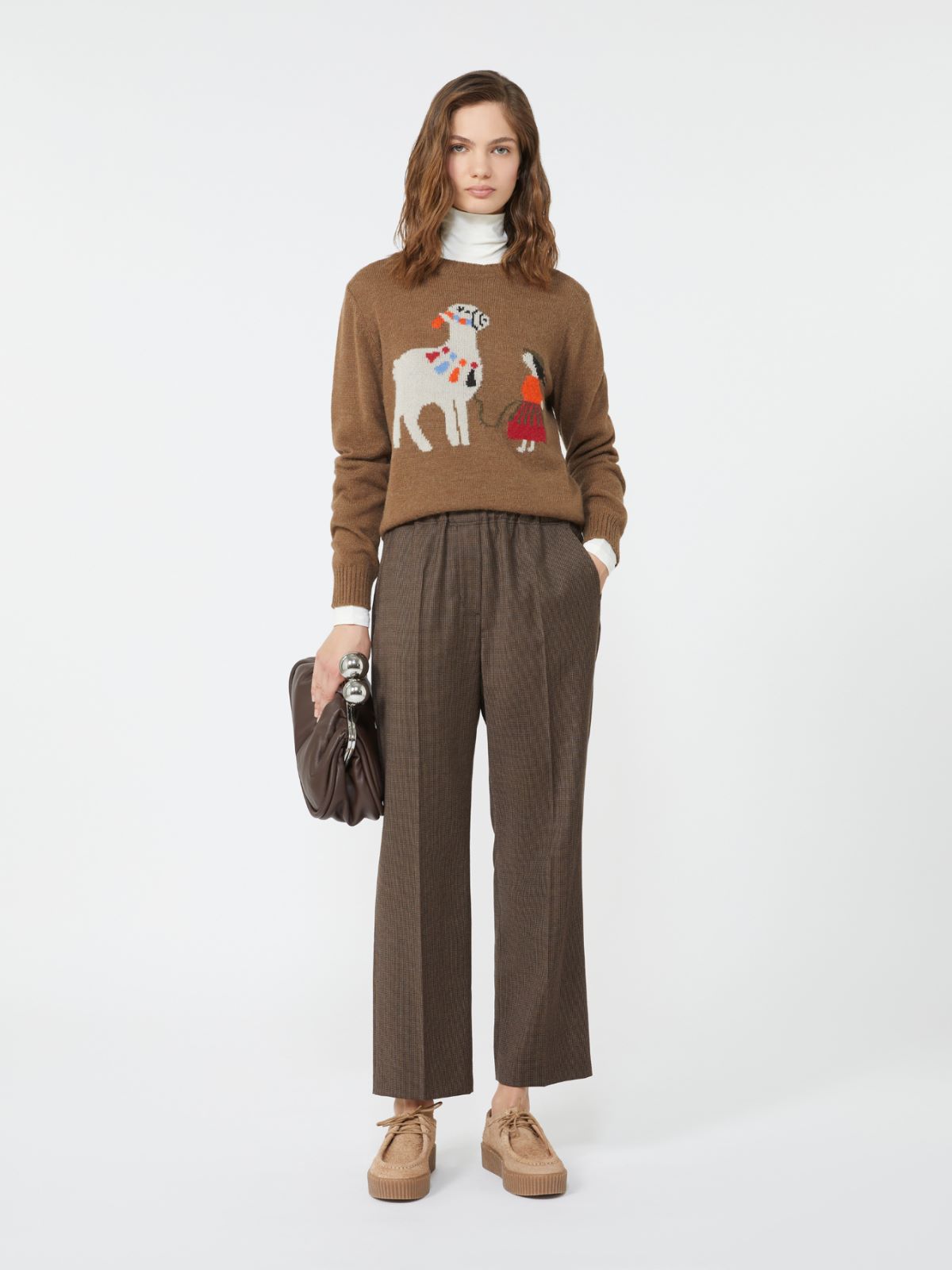 Alpaca and wool jumper - HAZELNUT BROWN - Max Mara