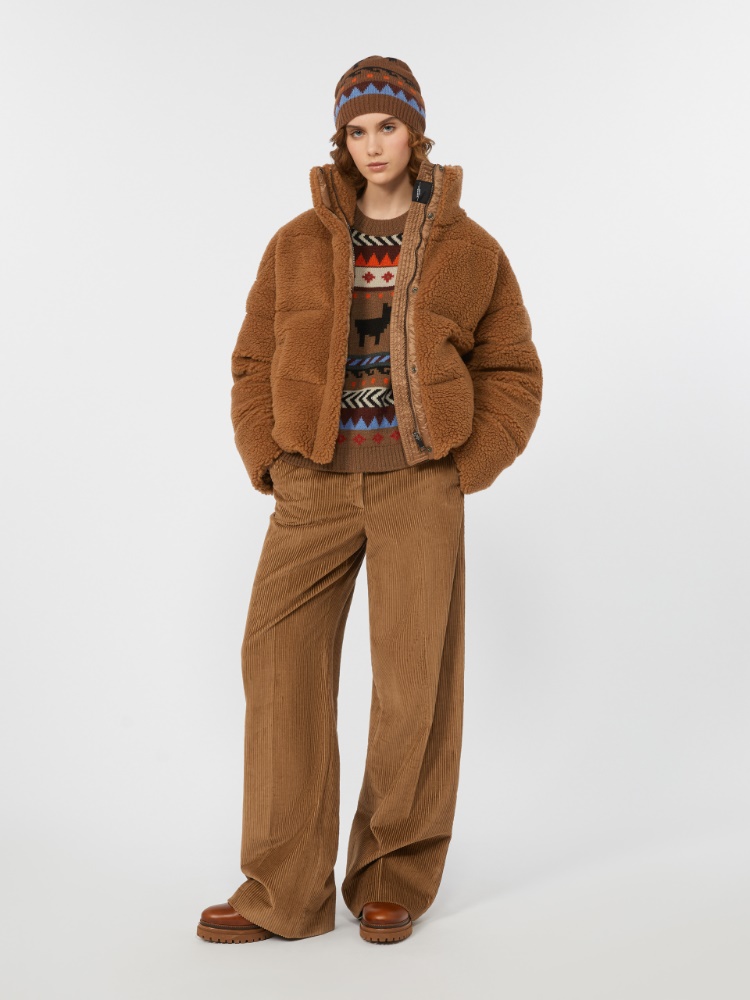 Wool and alpaca jacquard jumper - CAMEL - Max Mara