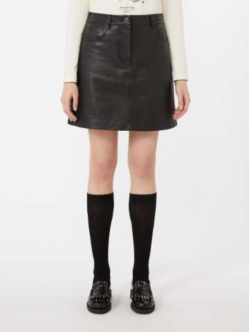 VIP【関税送料無料】希少 MAX MARA DARK BROWN COTTON SKIRT Black 'Ora' belted skirt Max Mara - SchaferandweinerShops Japan