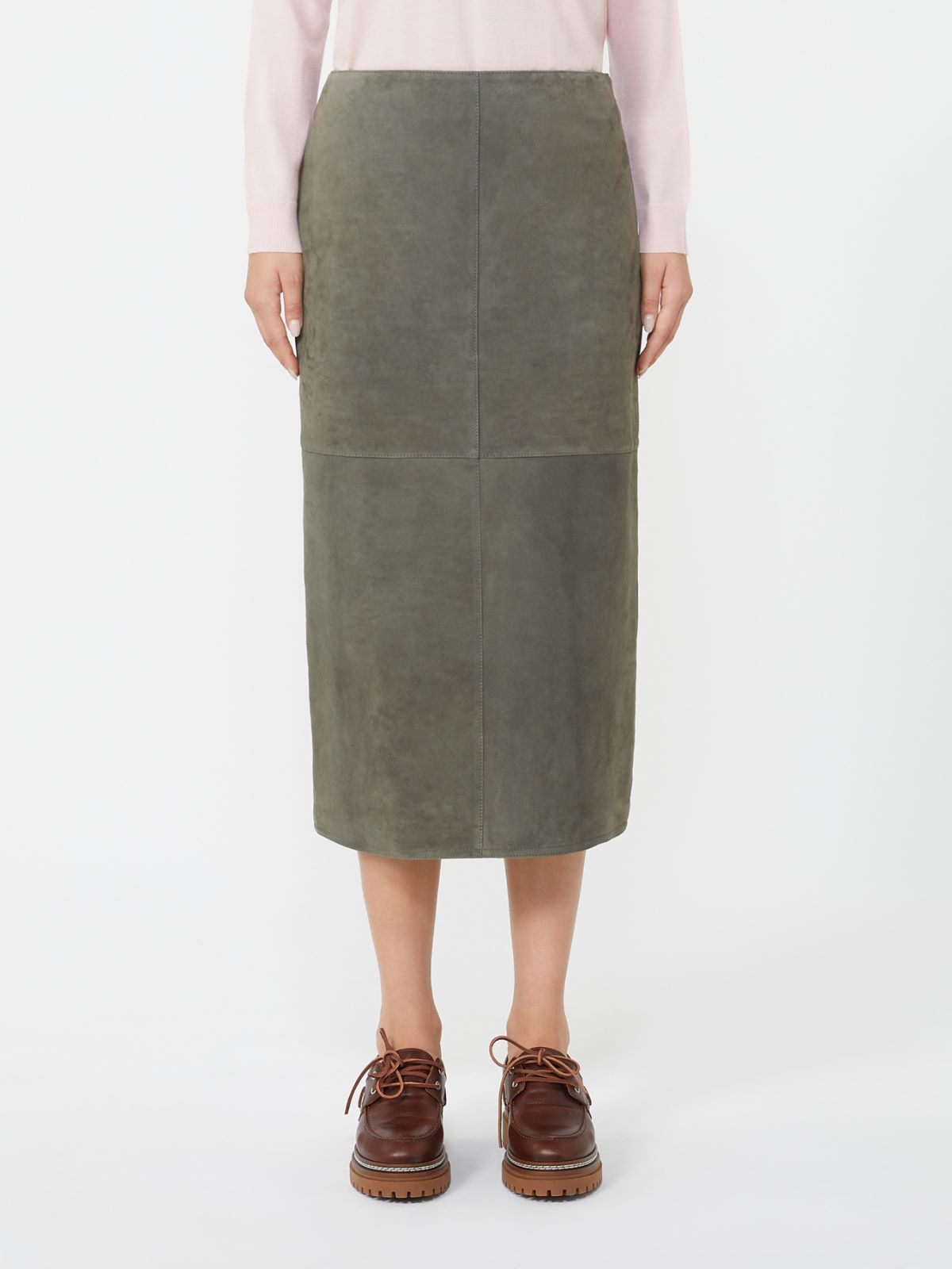 Suede skirt - KAKI - Max Mara - 2