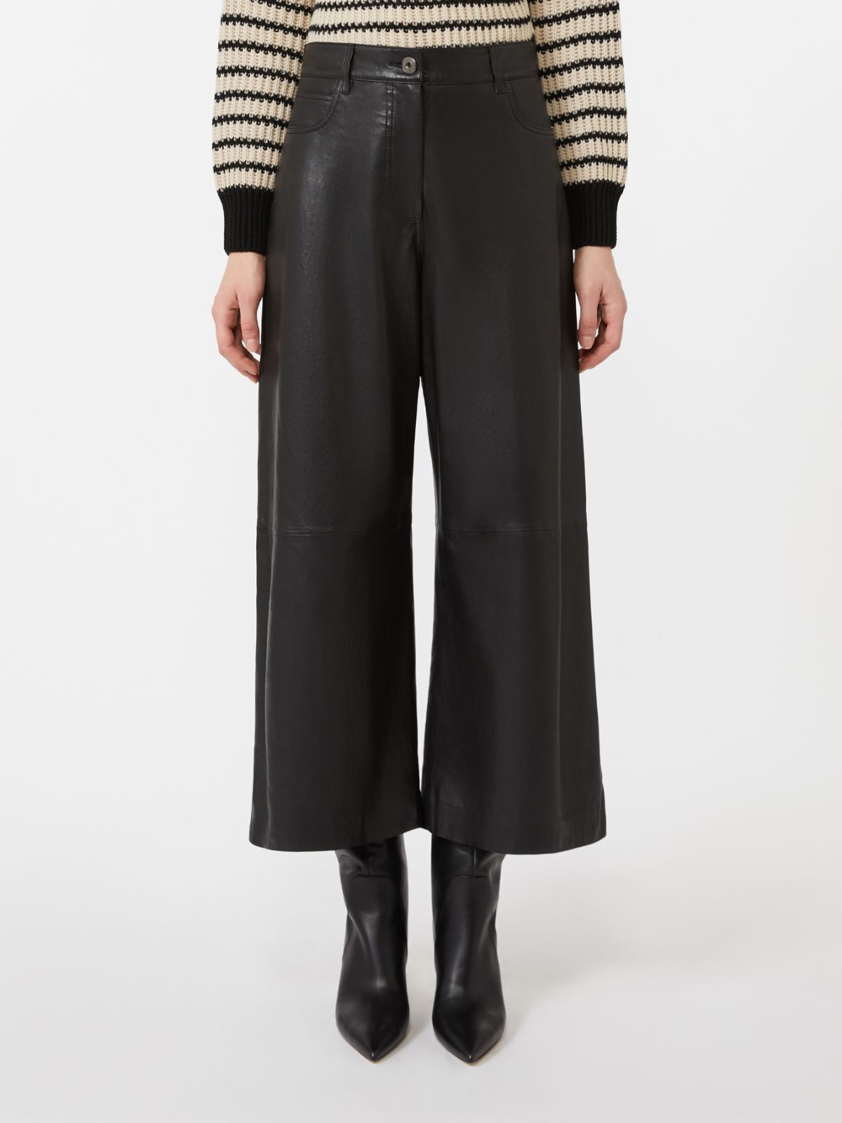 Nappa leather trousers - BLACK - Max Mara - 2