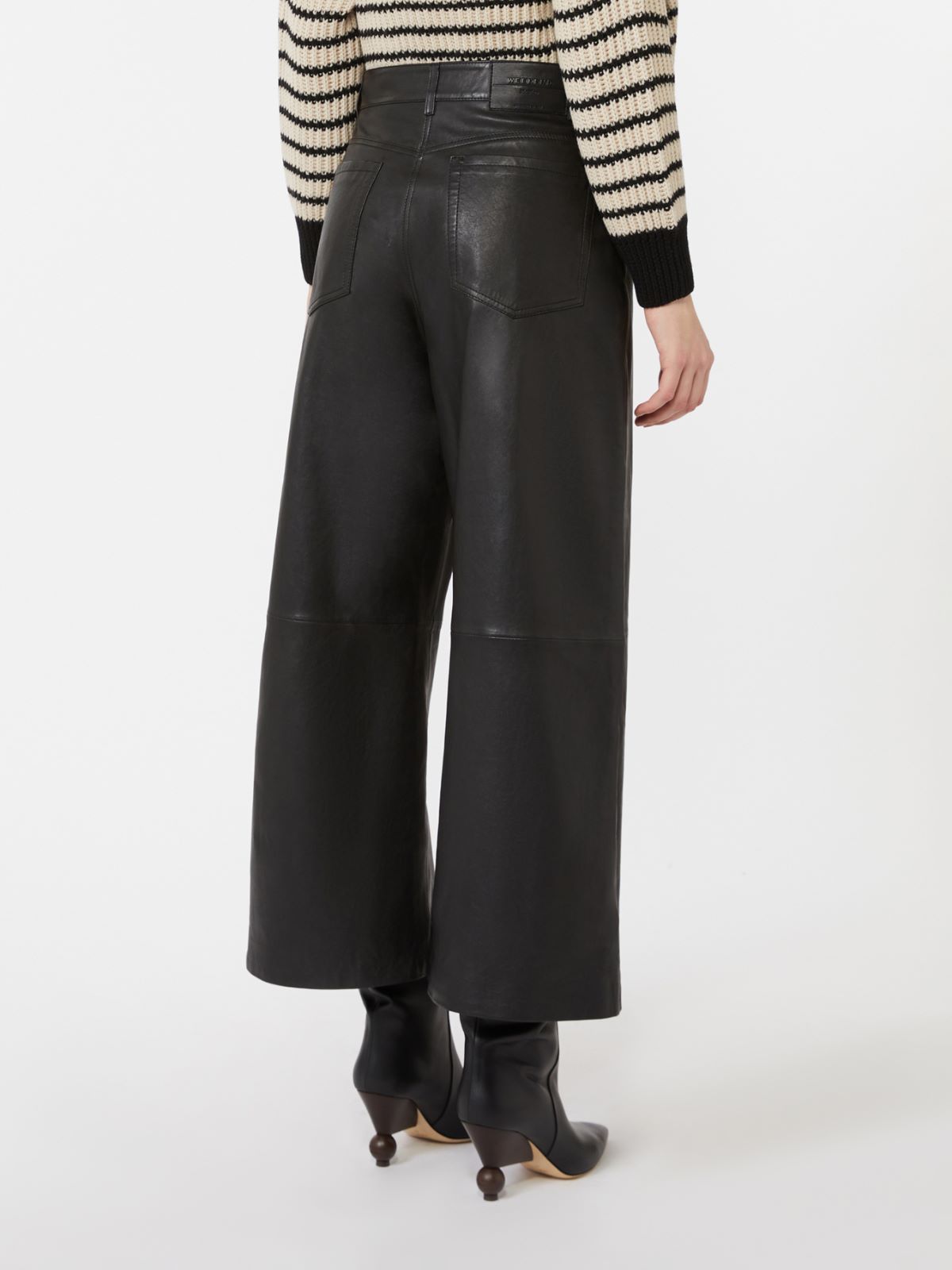 Nappa leather trousers - BLACK - Max Mara - 3