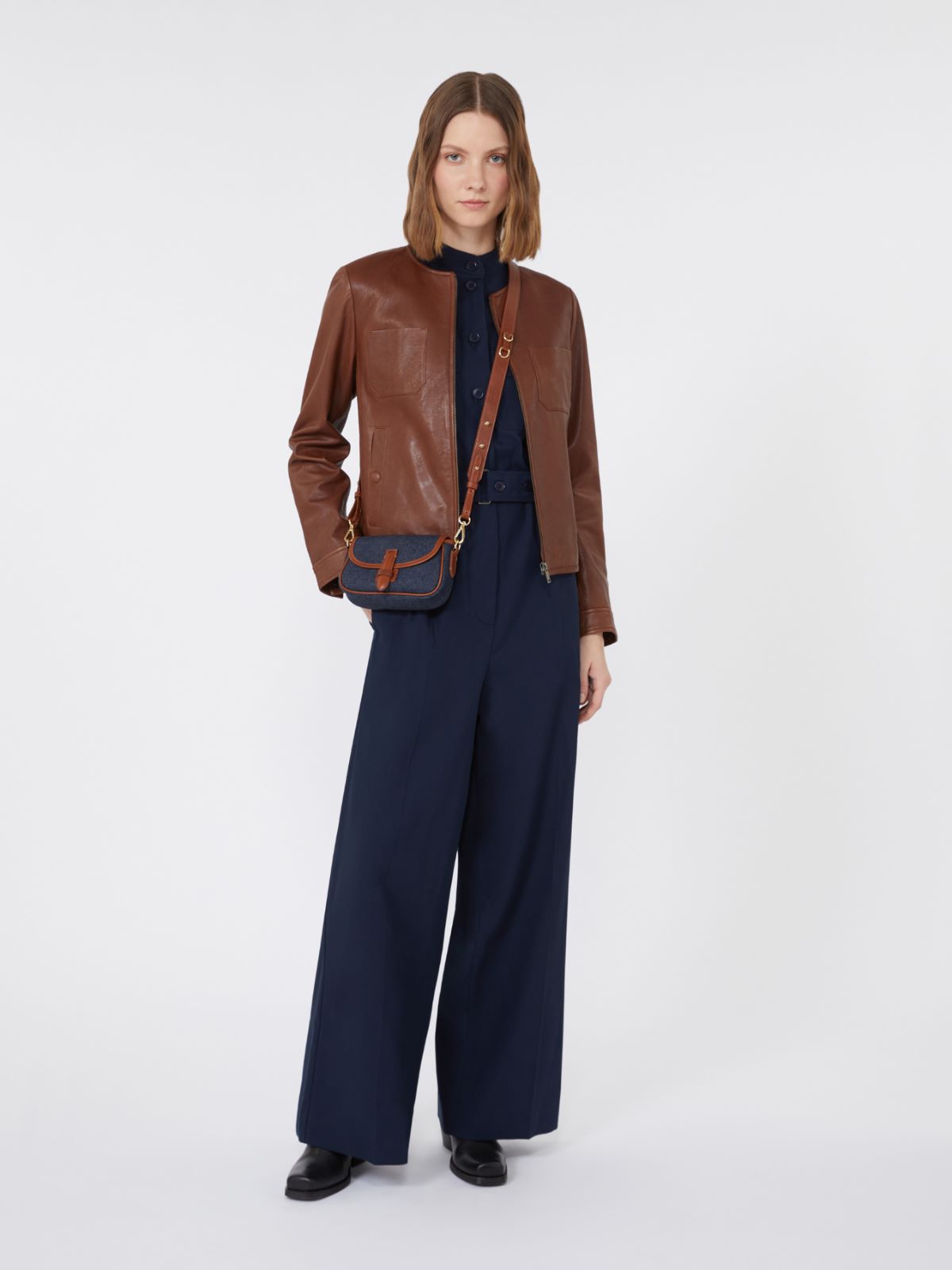 Giacca corta in nappa - CUOIO - Max Mara