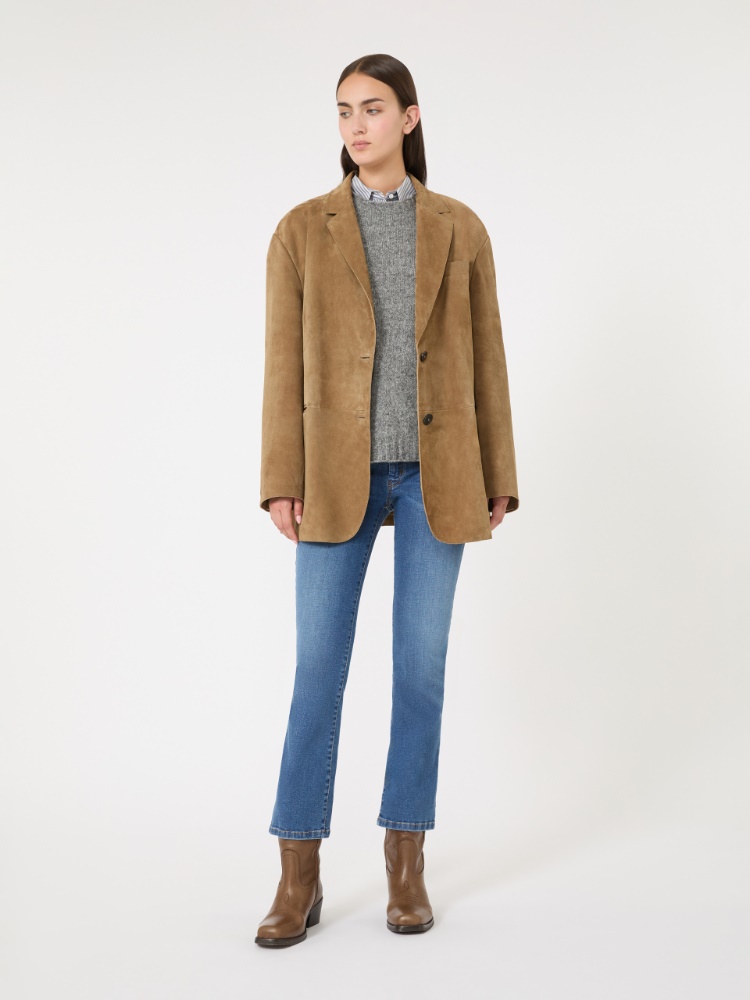 Oversized suede blazer - DESERT - Max Mara