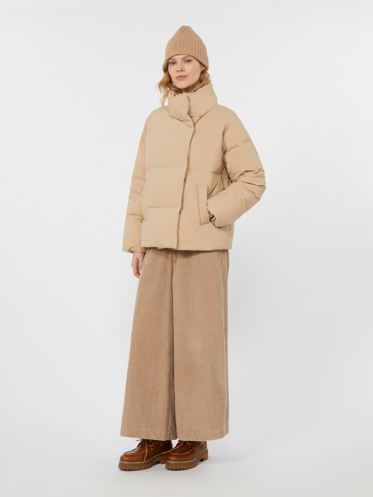 Short jacket in water-repellent fabric - BEIGE - Max Mara