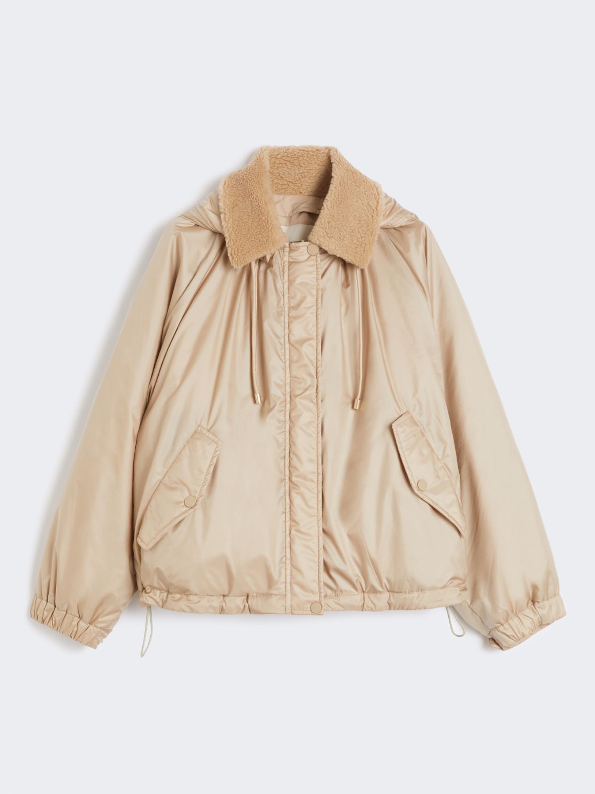 Reversible water-repellent canvas windbreaker - BEIGE - Max Mara - 11