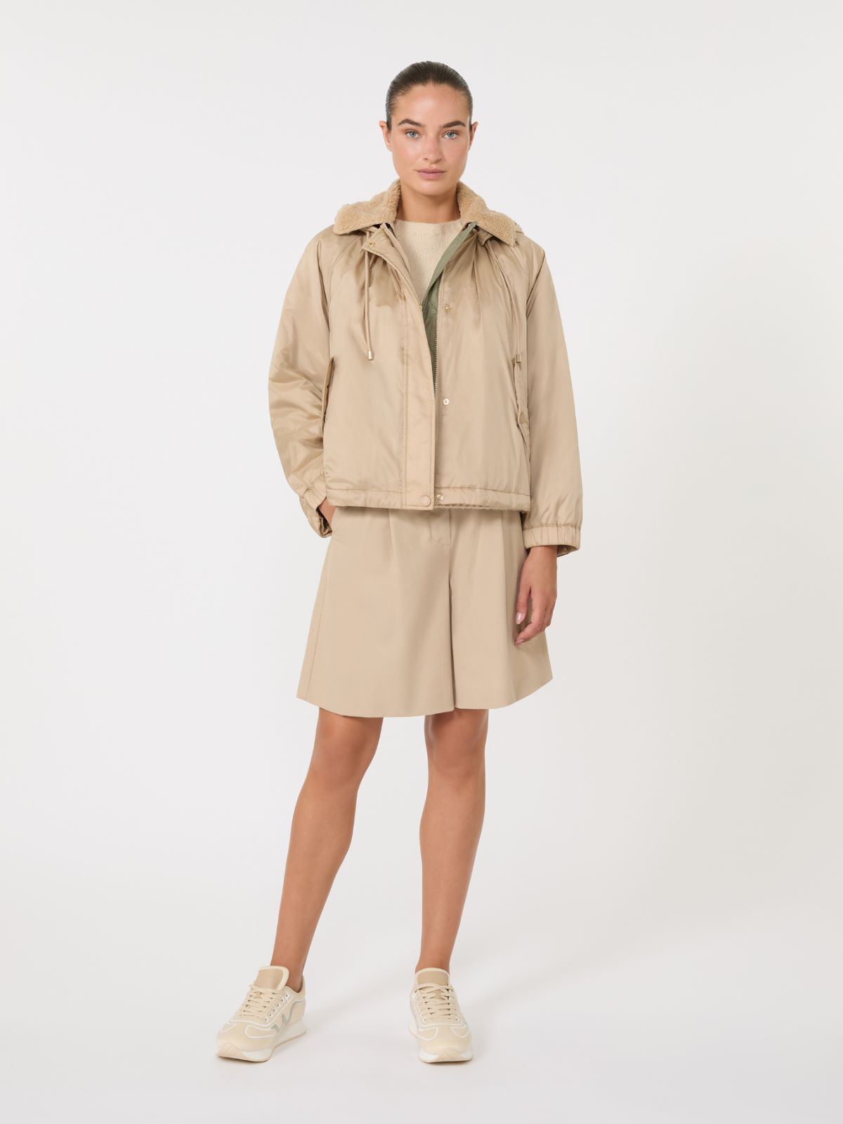 Coupe-vent en toile déperlante - BEIGE - Max Mara