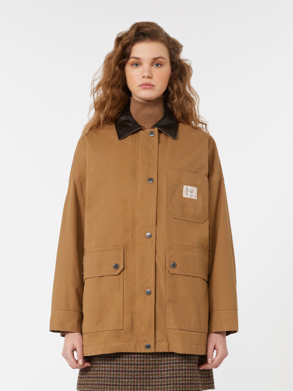 Cotton canvas jacket - CAMEL - Max Mara - 2