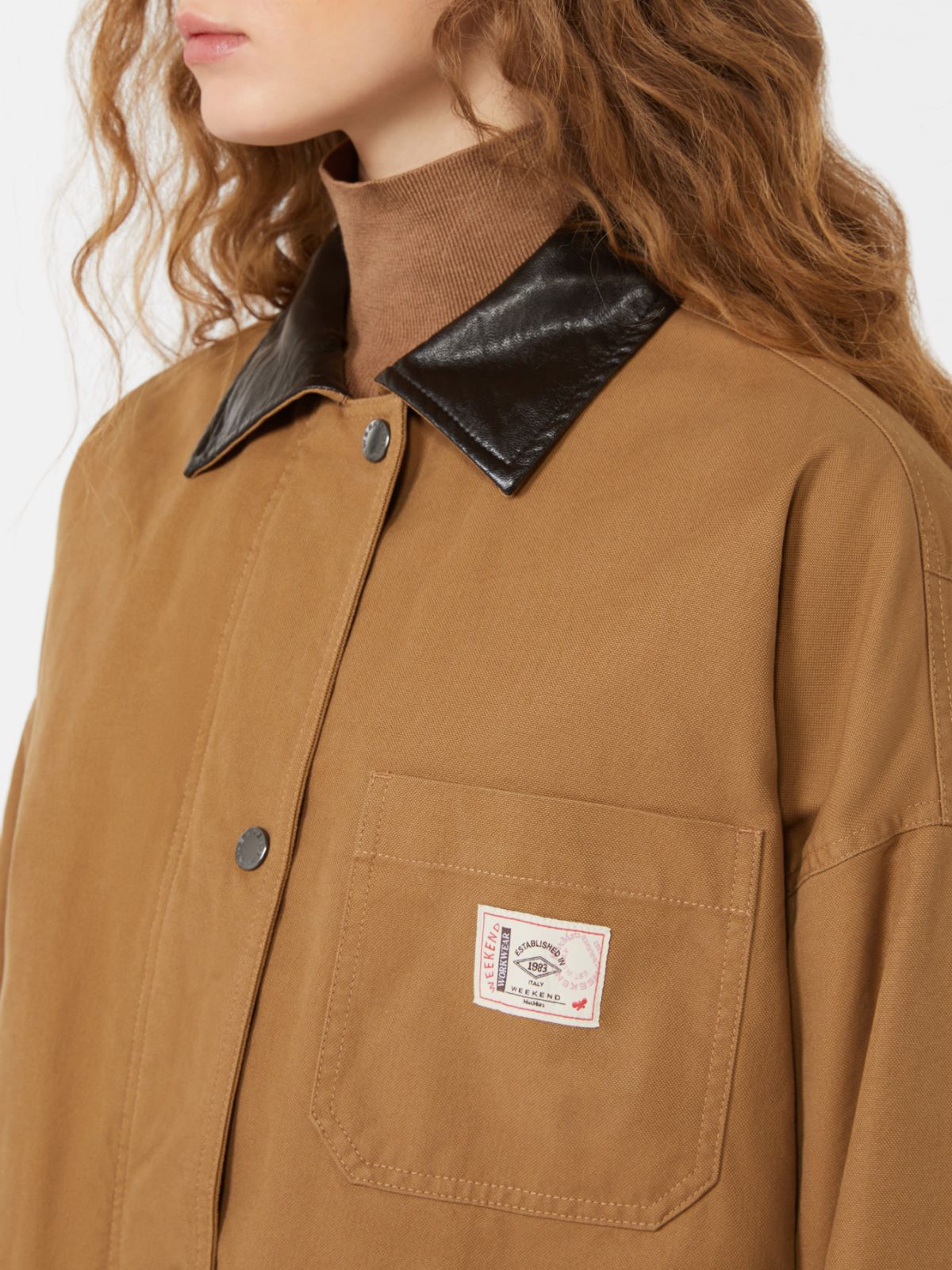 Cotton canvas jacket - CAMEL - Max Mara - 4