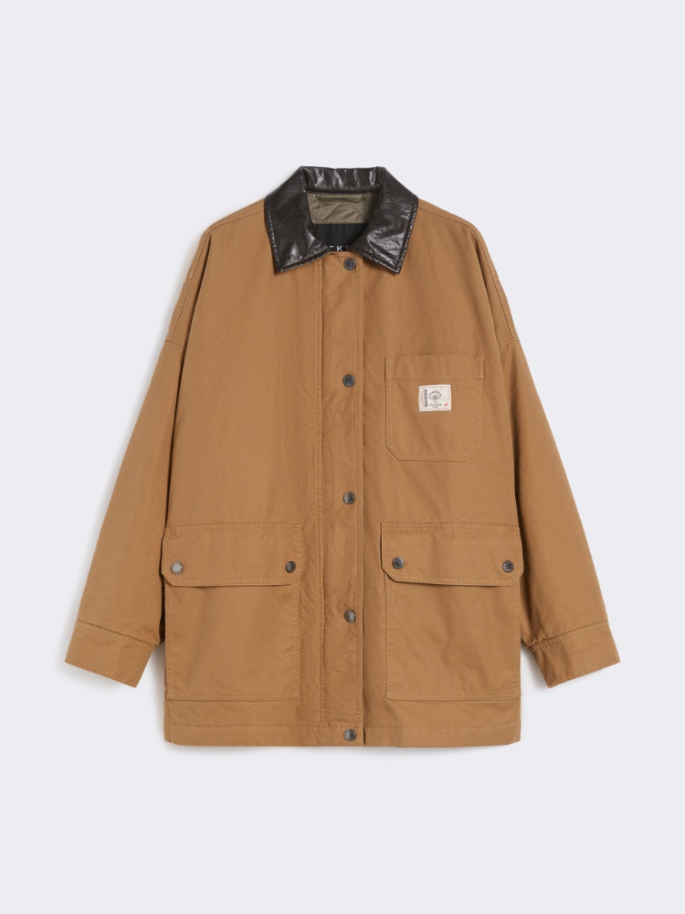 Cotton canvas jacket - CAMEL - Max Mara
