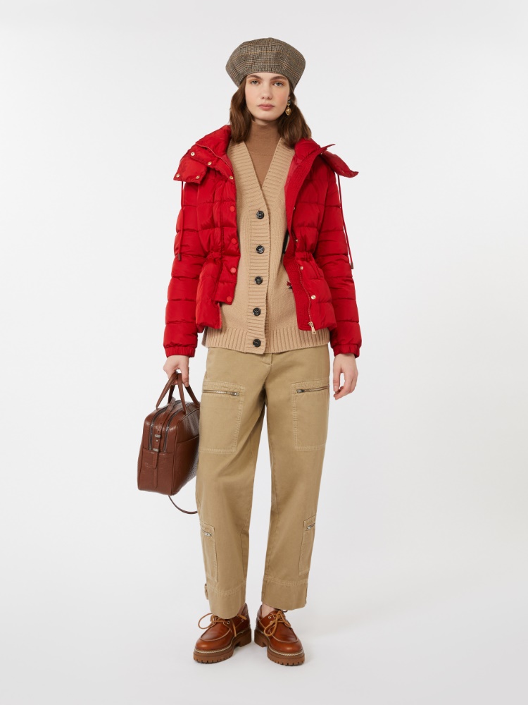 Piumino corto in taffetà antigoccia - ROSSO - Max Mara