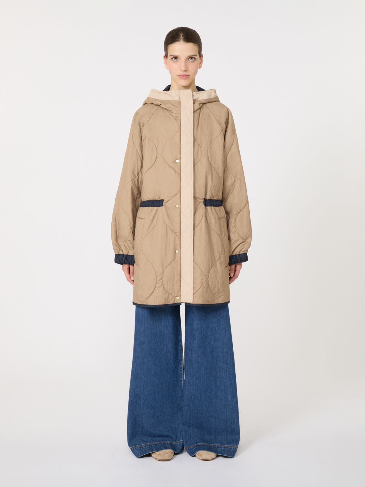 알카모 발수 리버시블 파카 - NAVY - Max Mara - 4