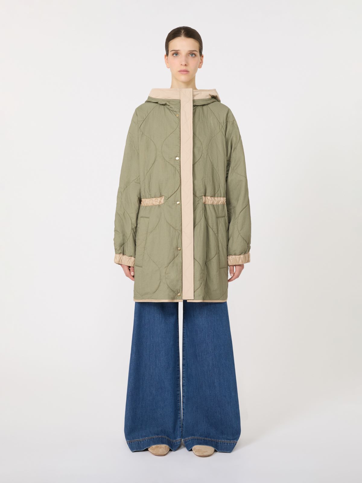 알카모 발수 리버시블 파카 - BEIGE - Max Mara - 4