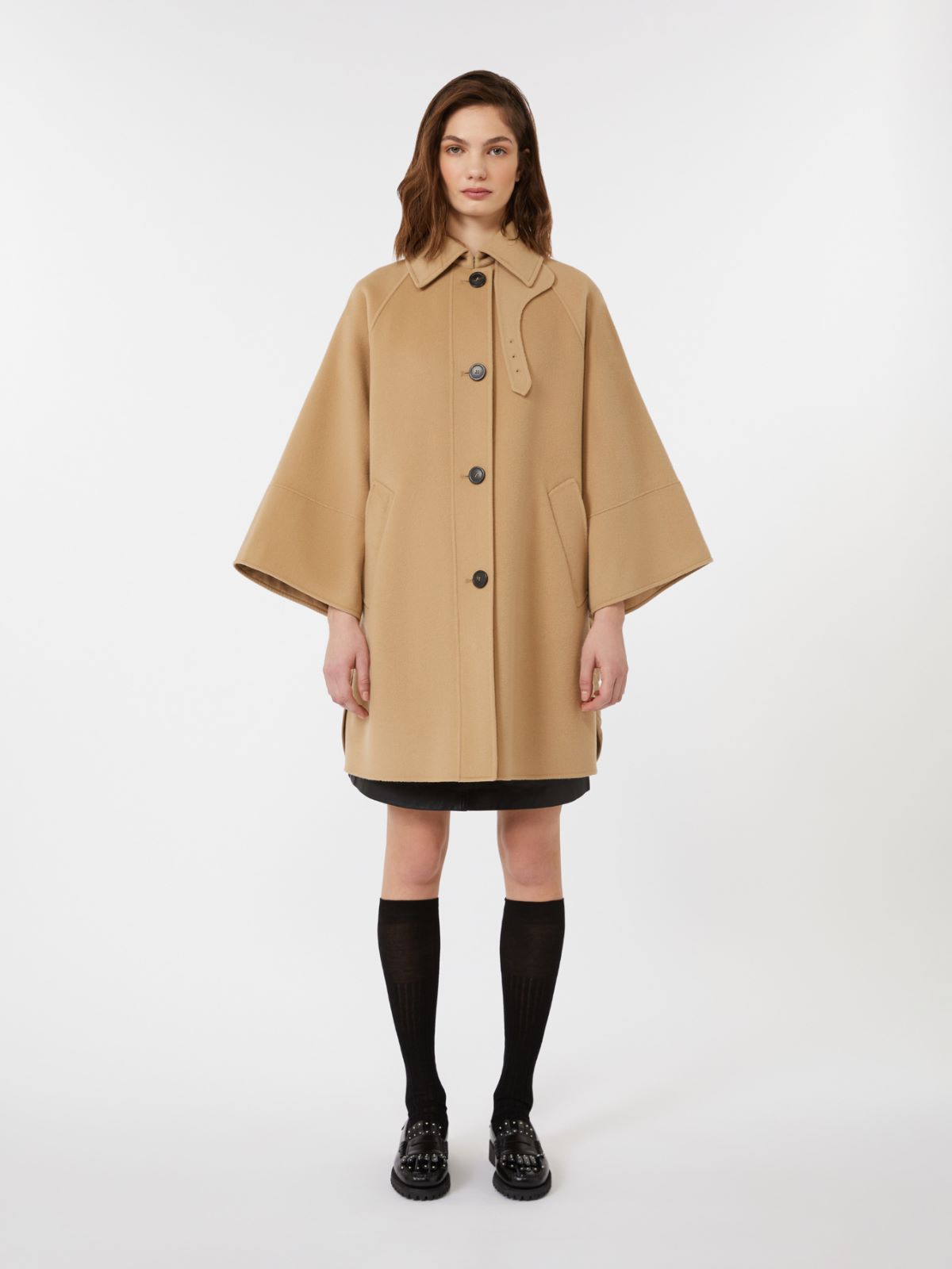 Mantel aus doppellagigem Wollloden - KAMEL - Max Mara - 2