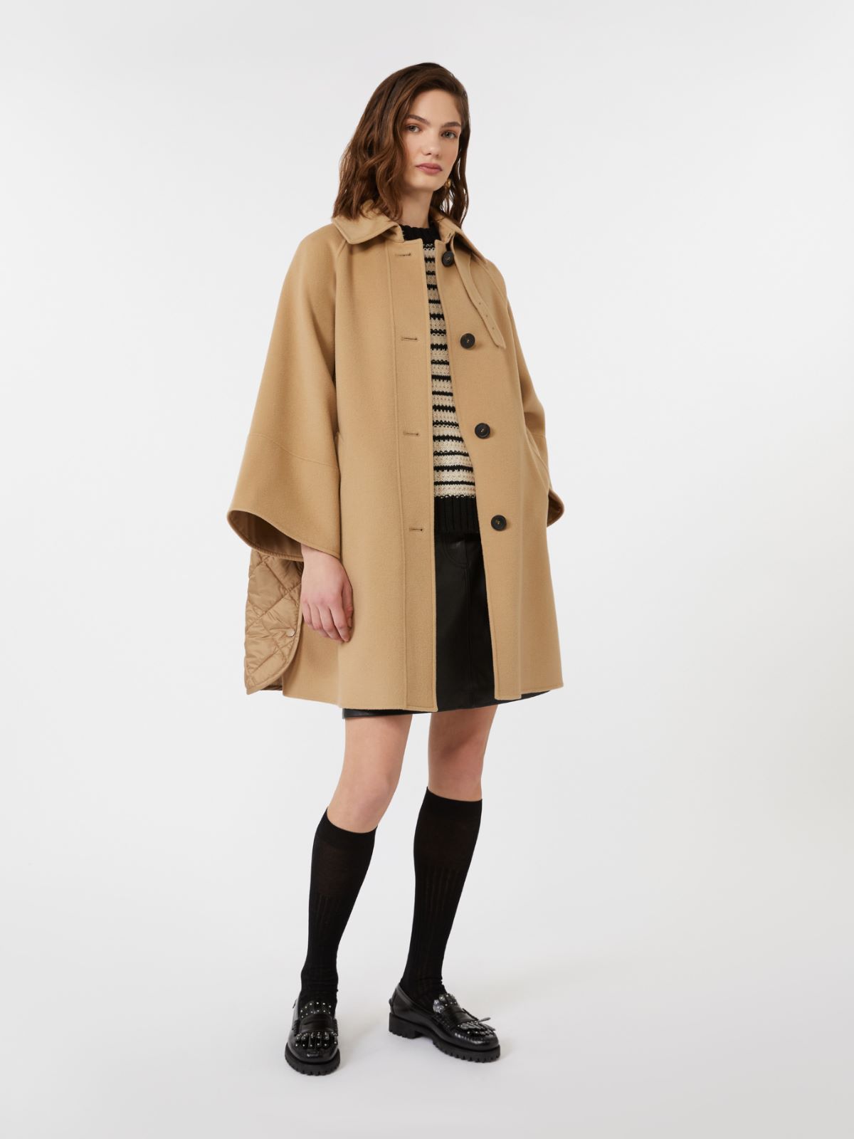 Mantel aus doppellagigem Wollloden - KAMEL - Max Mara