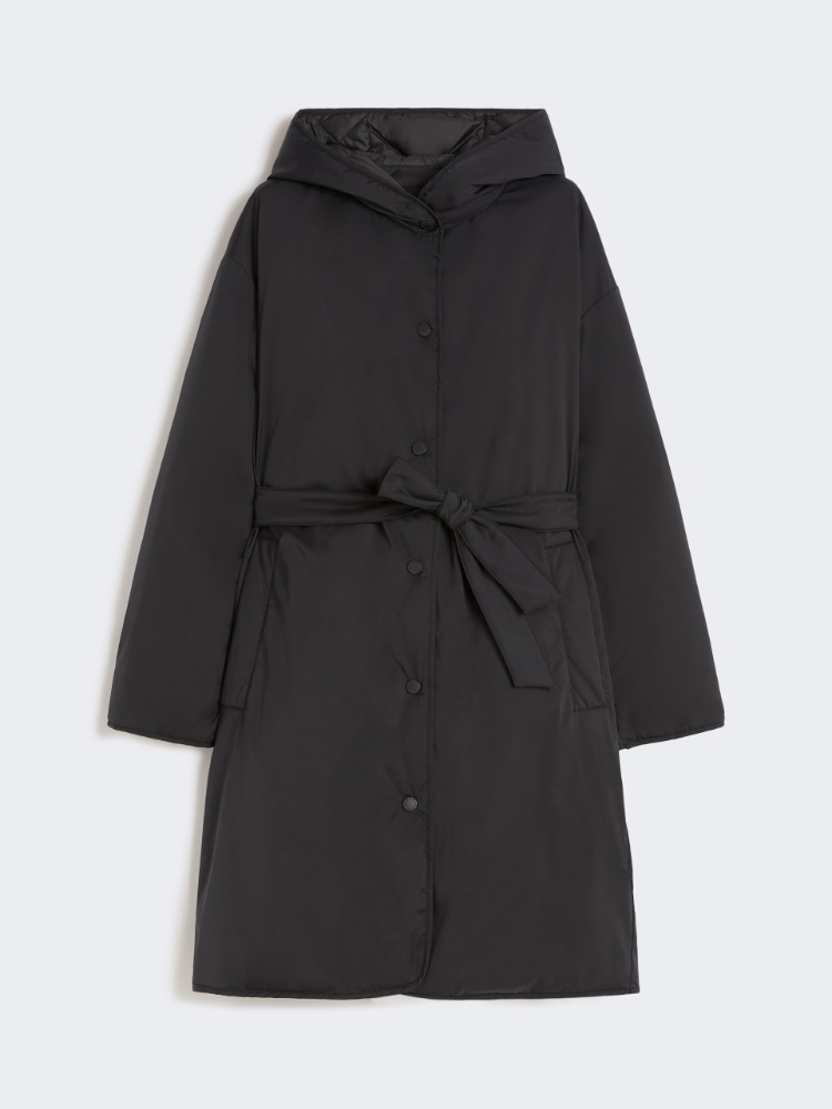 Dwustronny płaszcz z hydrofobowego twillu - CZARNY - Max Mara