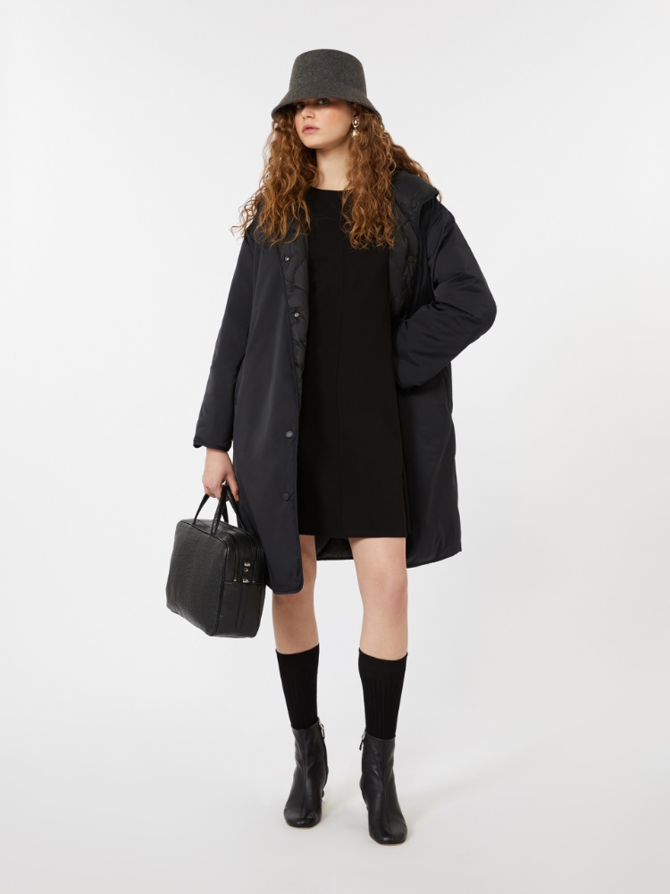 Peignoir réversible en sergé imperméable - NOIR - Max Mara