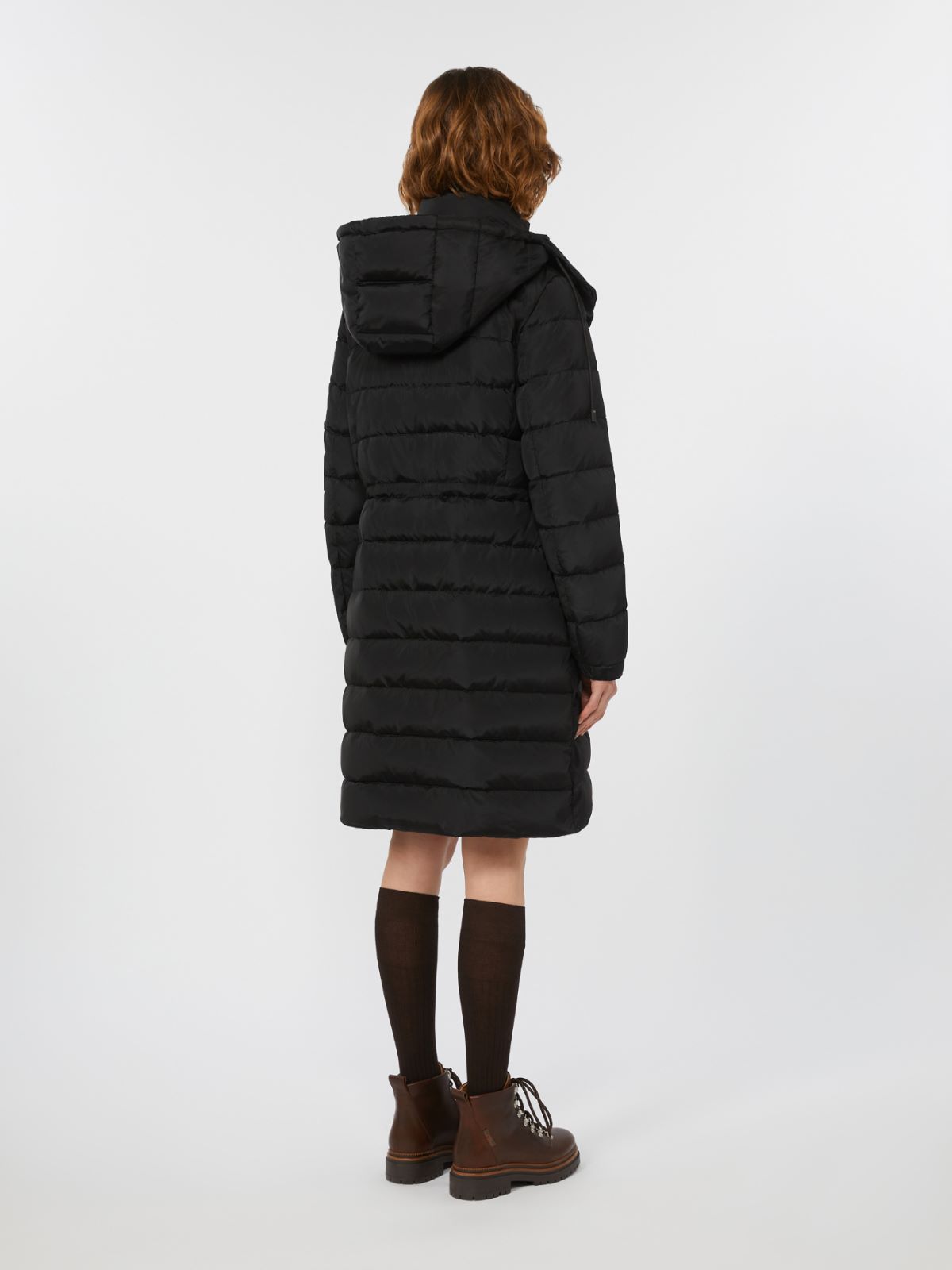 Slim-fit down jacket in water-repellent taffeta - BLACK - Max Mara - 3
