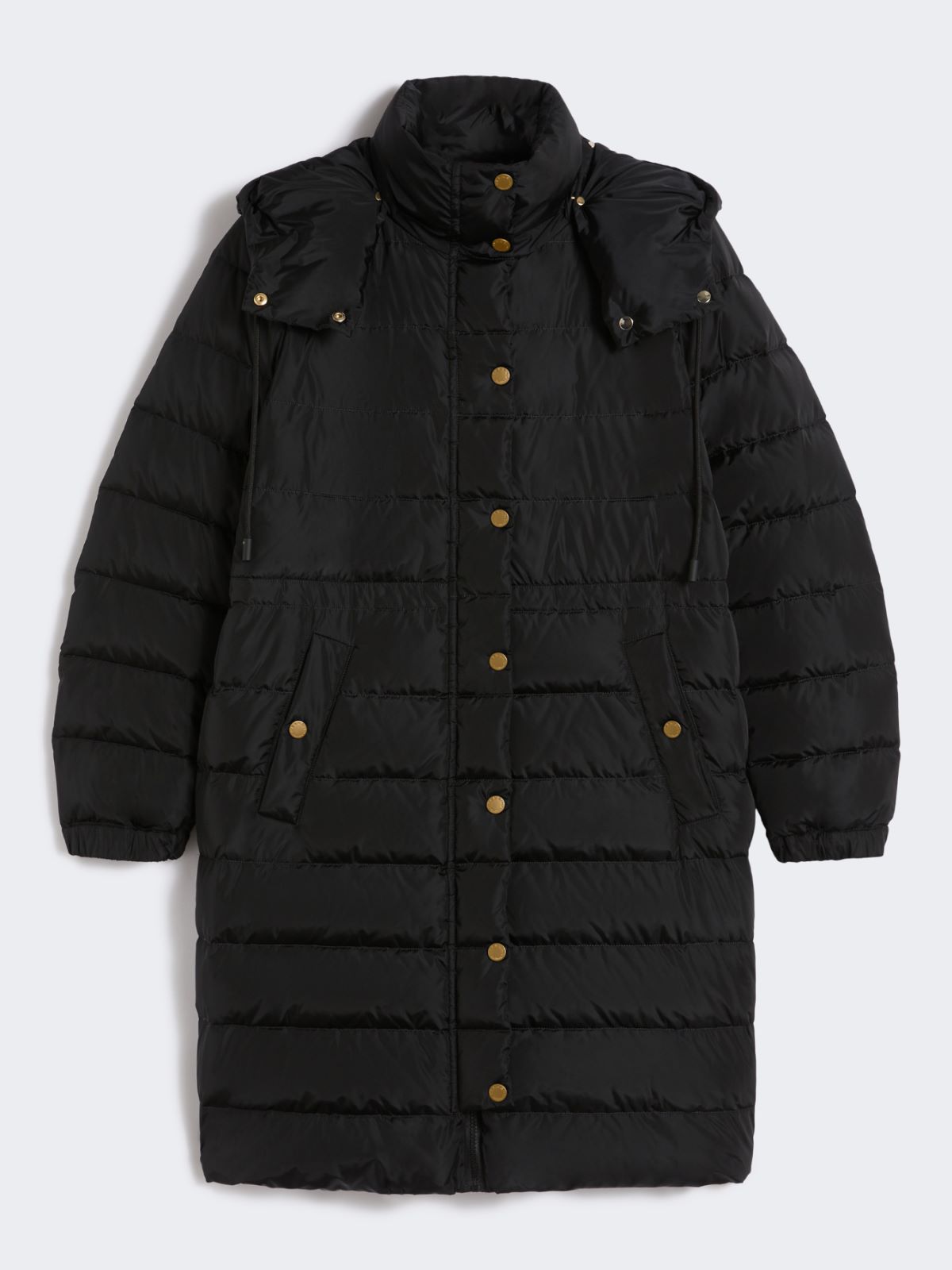 Slim-fit down jacket in water-repellent taffeta - BLACK - Max Mara - 8