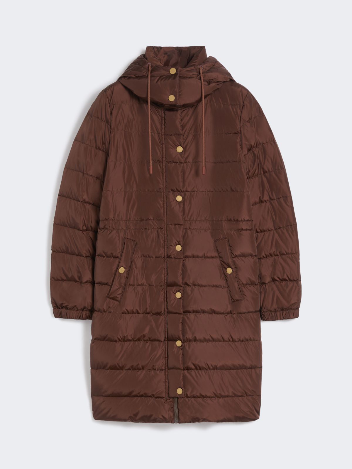 Slim-fit down jacket in water-repellent taffeta - WINE-COLOURED - Max Mara - 8