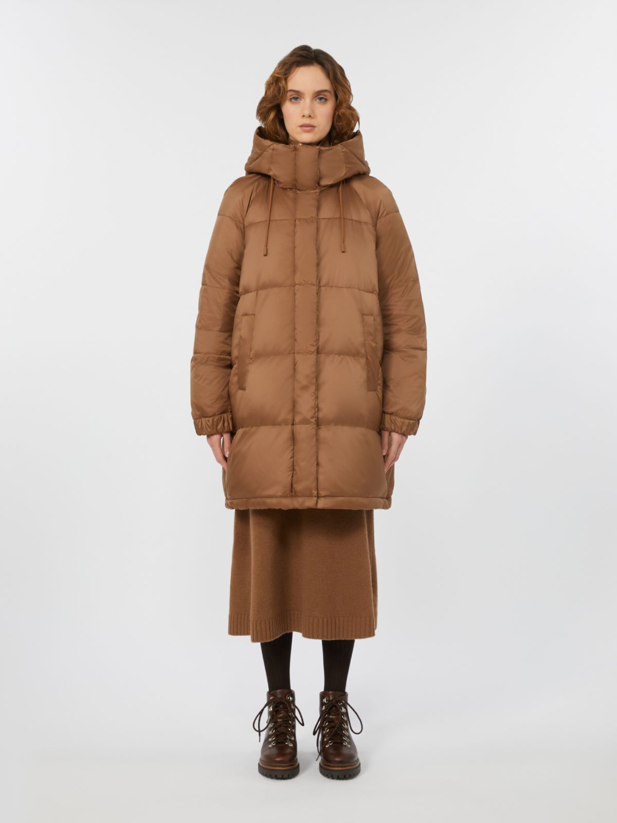 Reversible parka in water-resistant canvas - HAZELNUT BROWN - Max Mara - 2