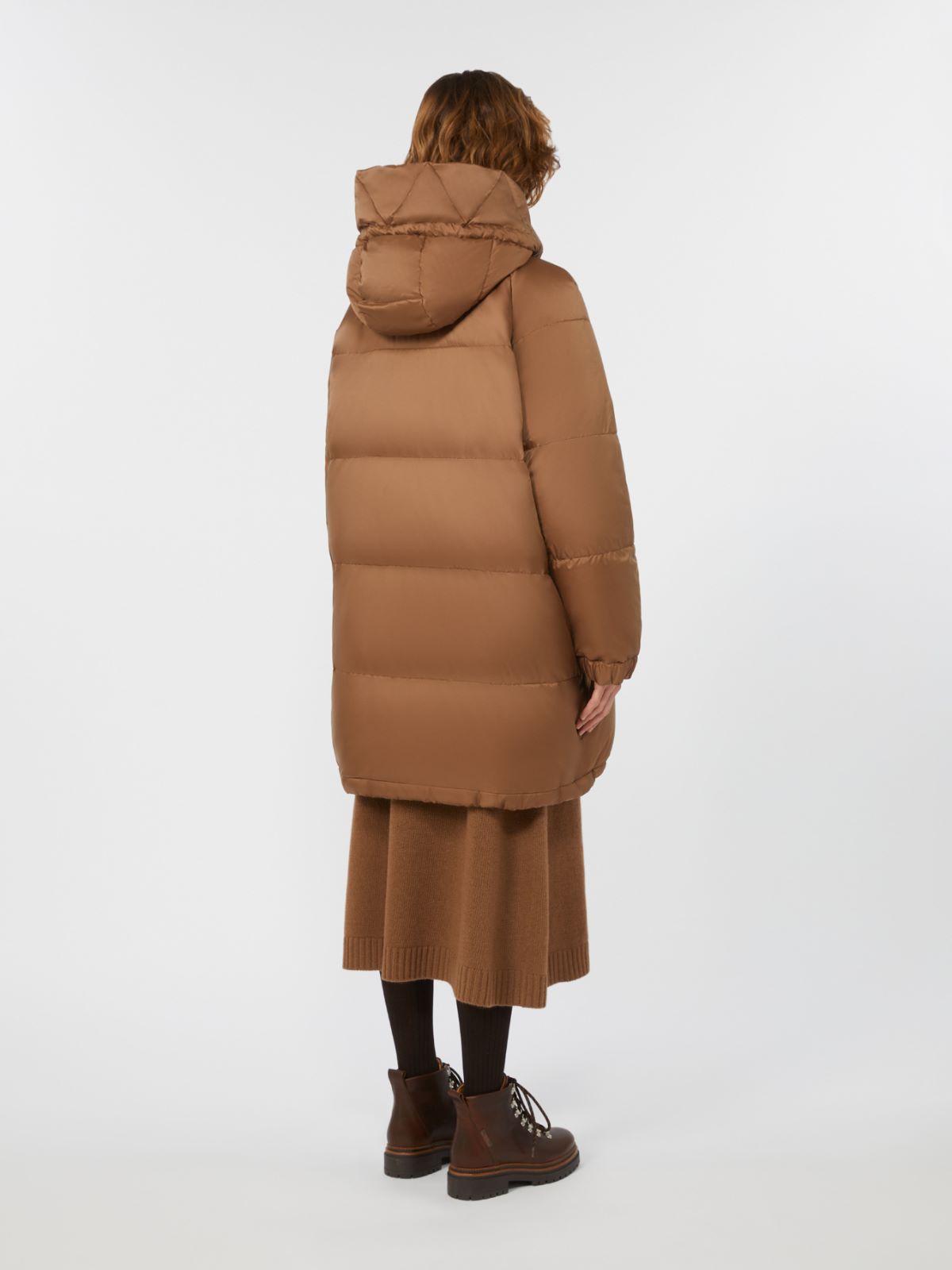 Reversible parka in water-resistant canvas - HAZELNUT BROWN - Max Mara - 3
