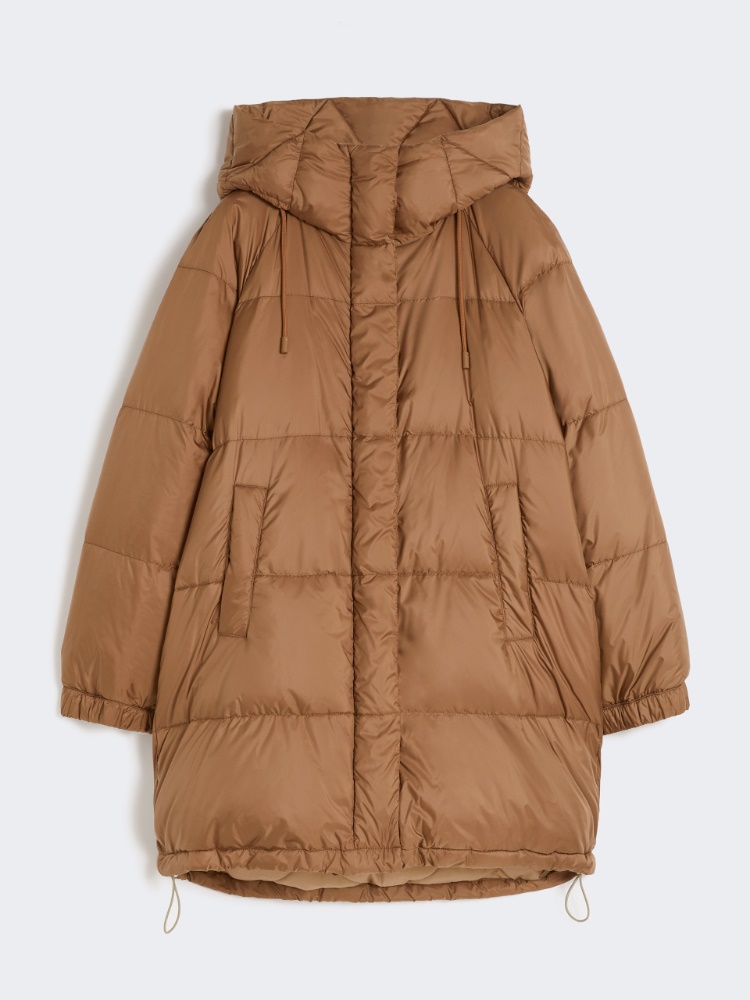 Reversible parka in water-resistant canvas - HAZELNUT BROWN - Max Mara