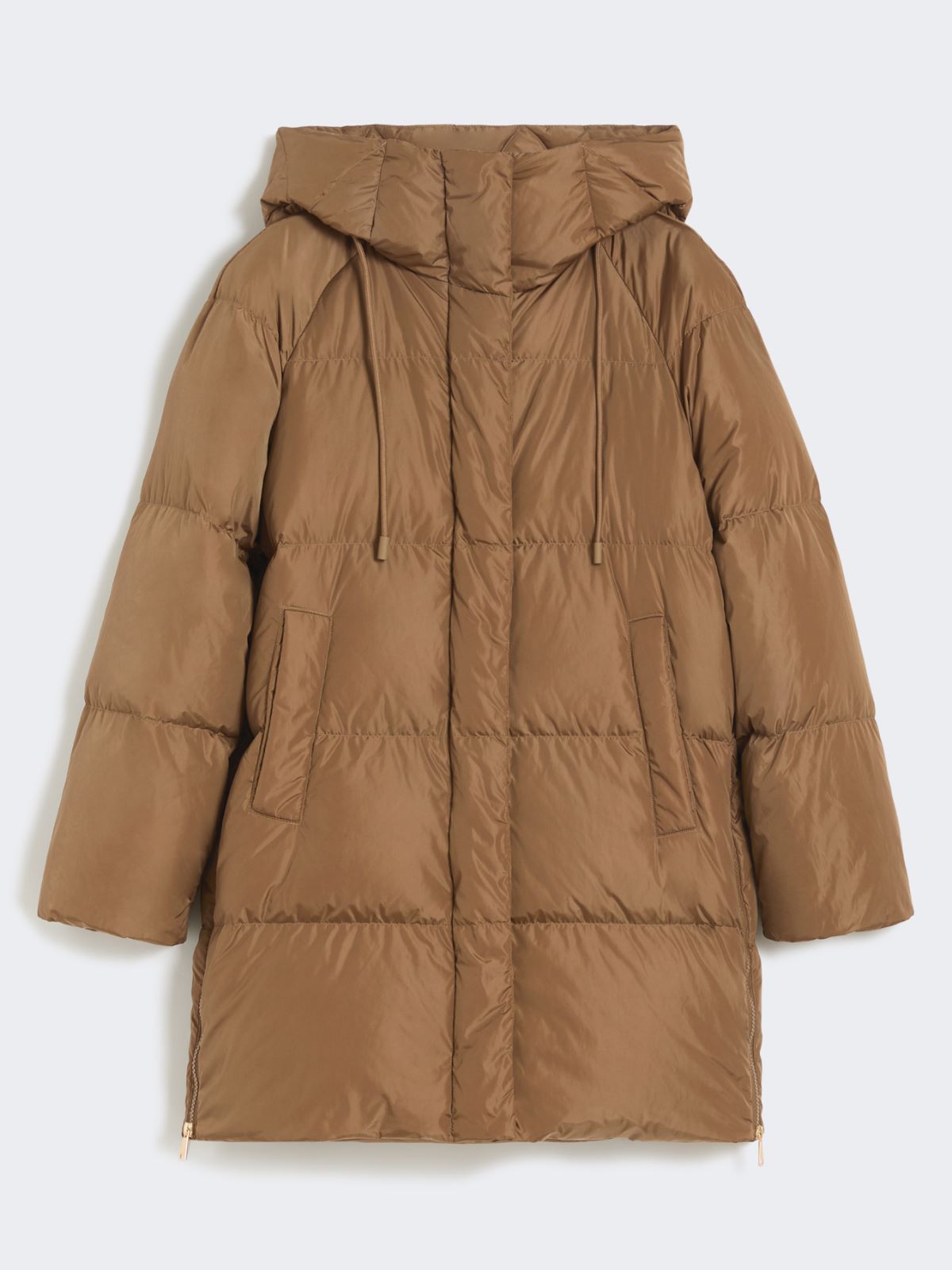 Midi parka in water-repellent taffeta - HAZELNUT BROWN - Max Mara - 8