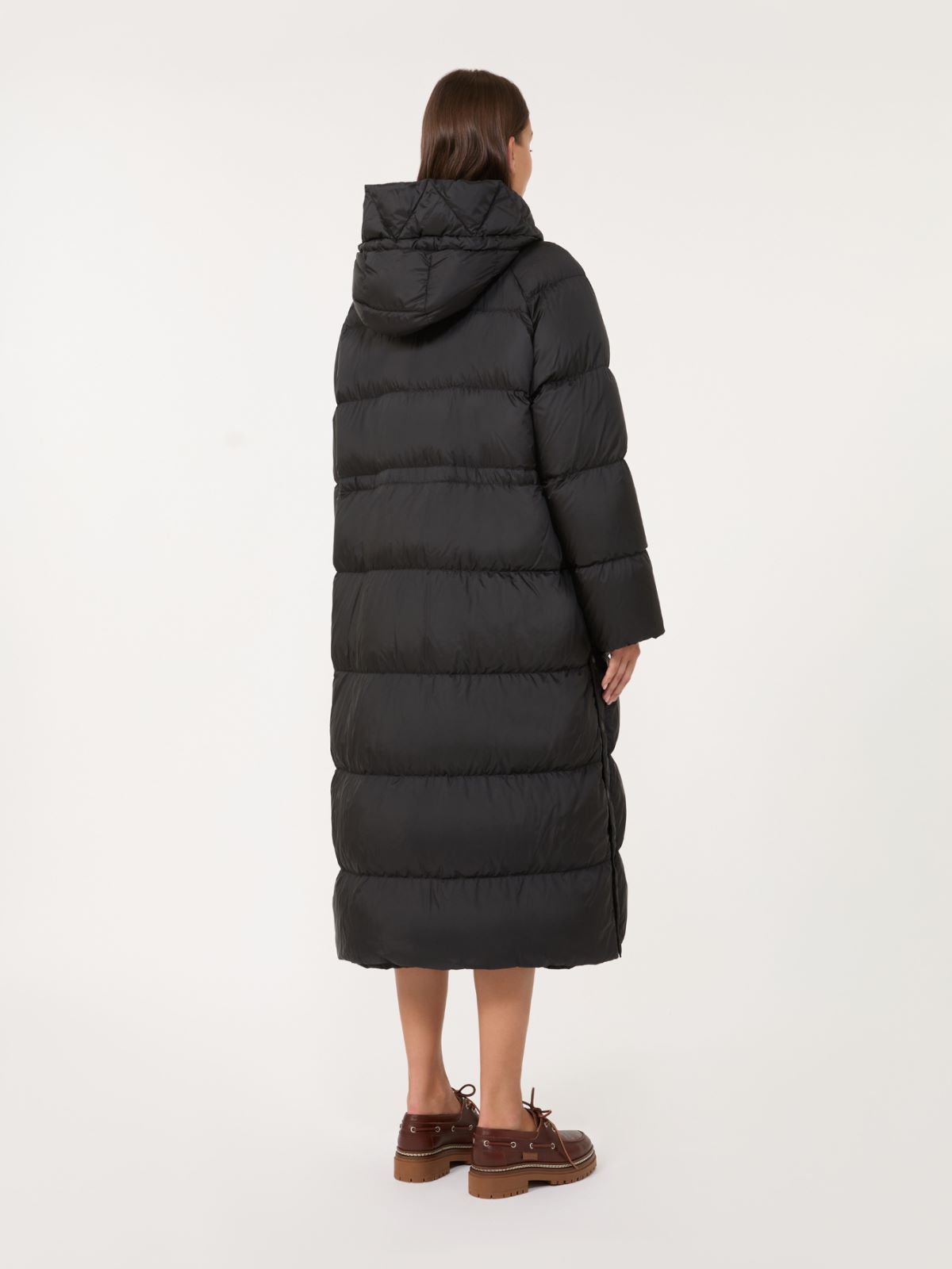 Dwustronna kurtka puchowa z hydrofobowej tkaniny - CZARNY - Max Mara - 3