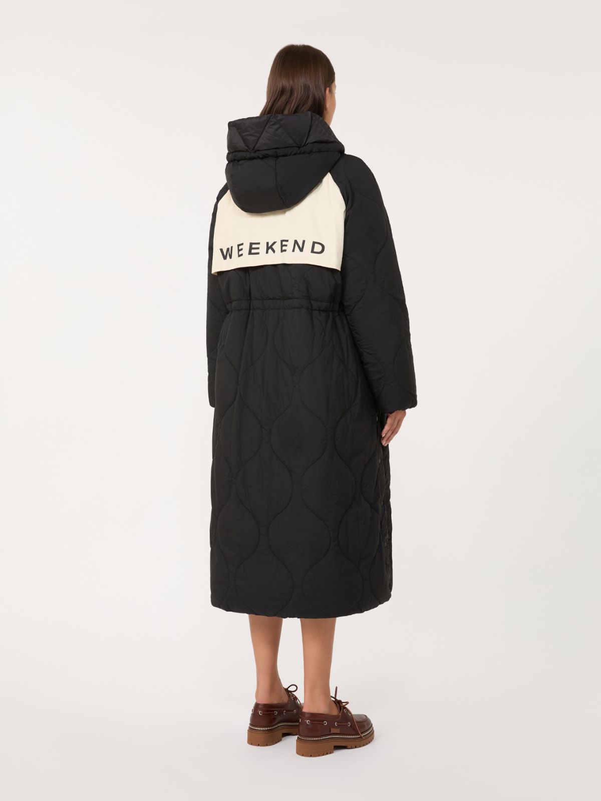 Dwustronna kurtka puchowa z hydrofobowej tkaniny - CZARNY - Max Mara - 5