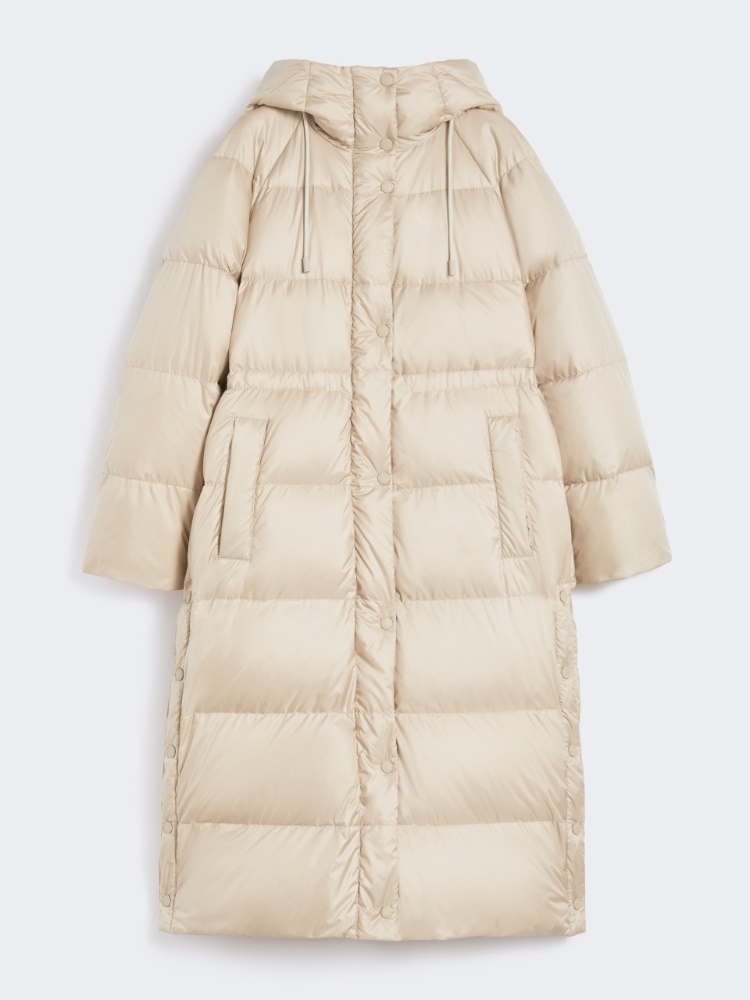 Reversible down jacket in water-repellent canvas - BEIGE - Max Mara