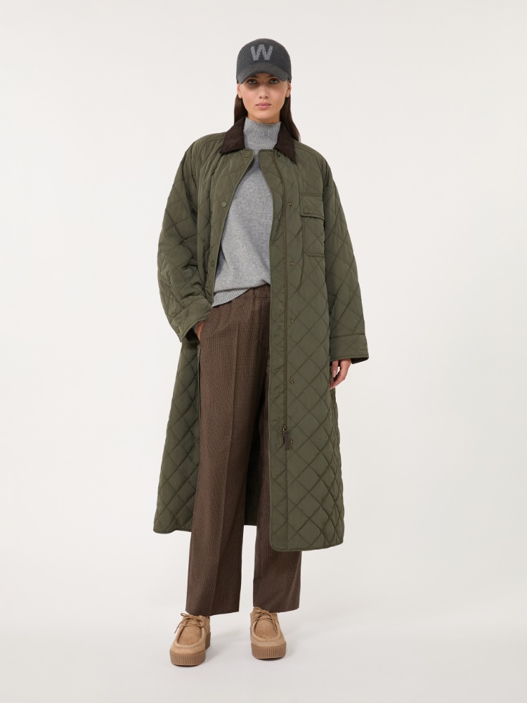 Coat in water-repellent taffeta - KAKI - Max Mara - 2