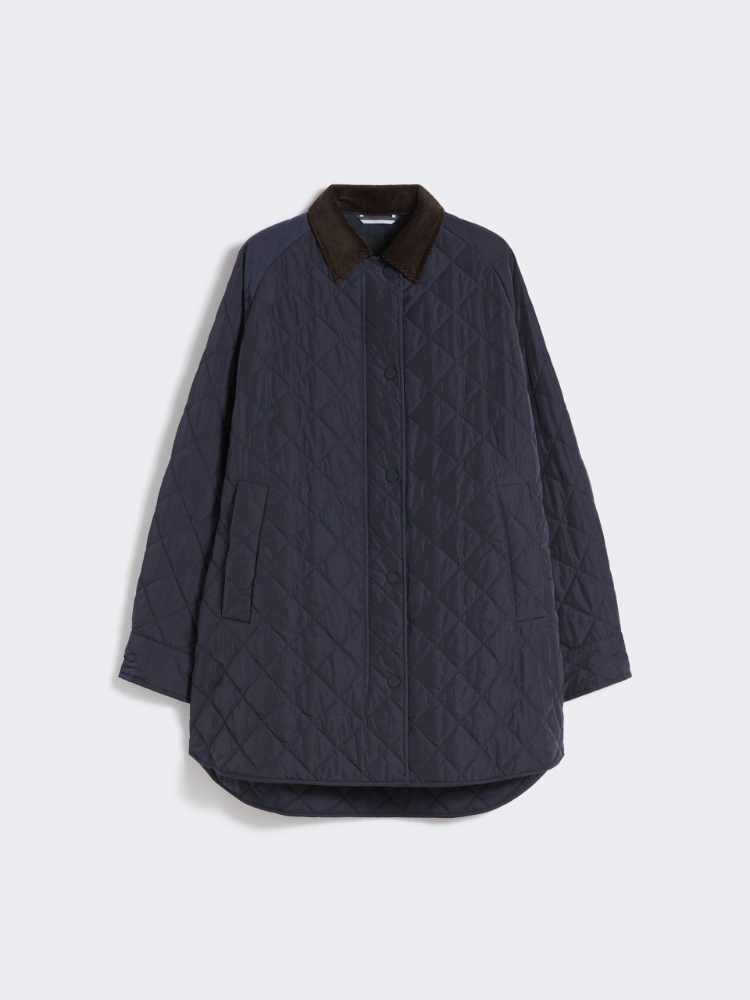 Marynarka z hydrofobowej tafty - GRANATOWY - Max Mara