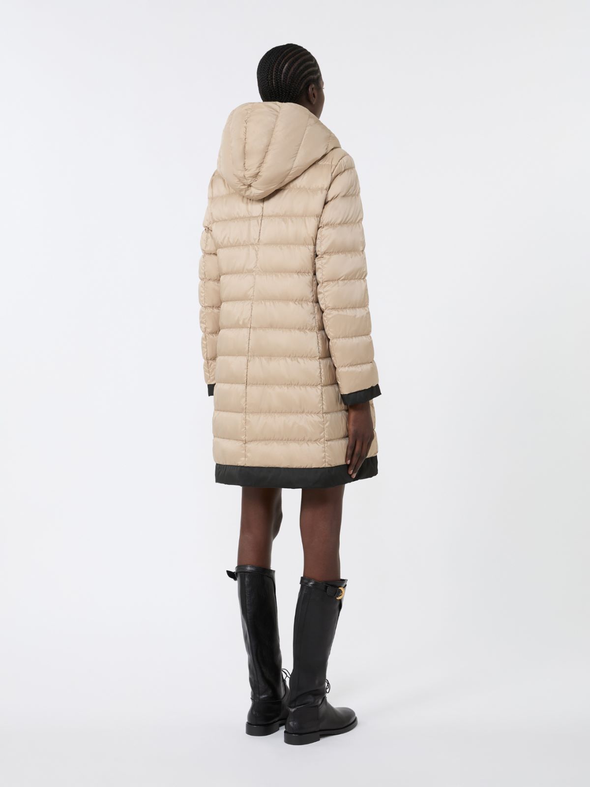 Reversible down jacket in water-repellent fabric - BLACK - Max Mara - 11