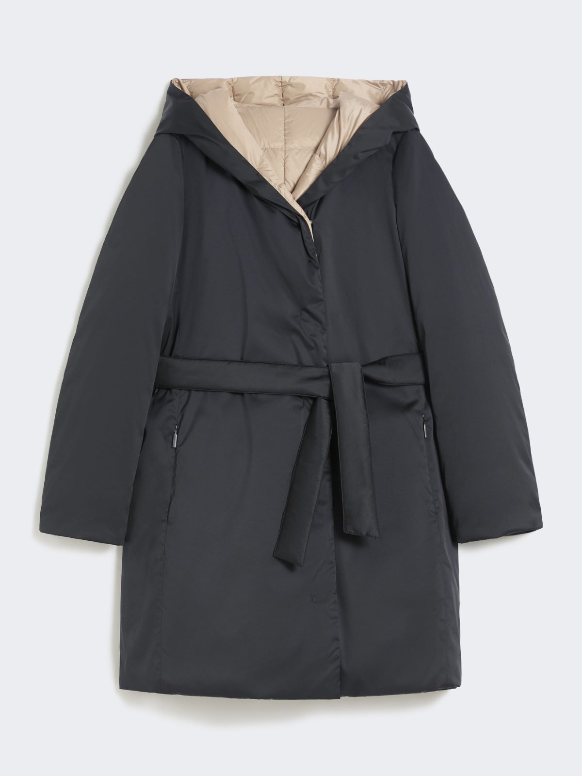 Reversible down jacket in water-repellent fabric - BLACK - Max Mara - 11