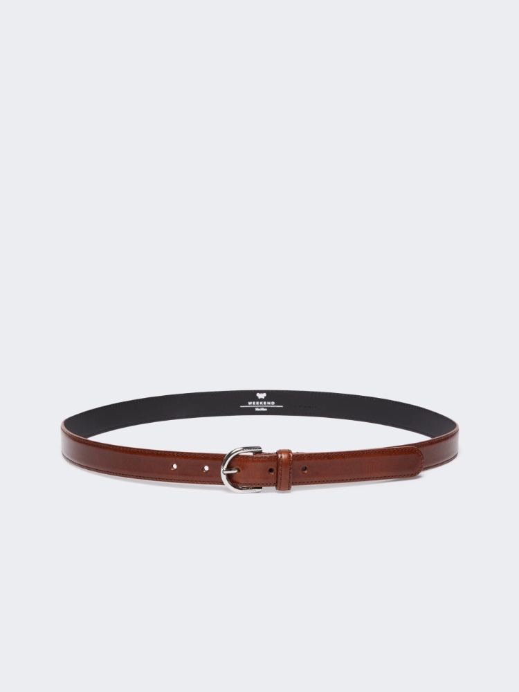 Leather belt - DARK BOWN - Max Mara