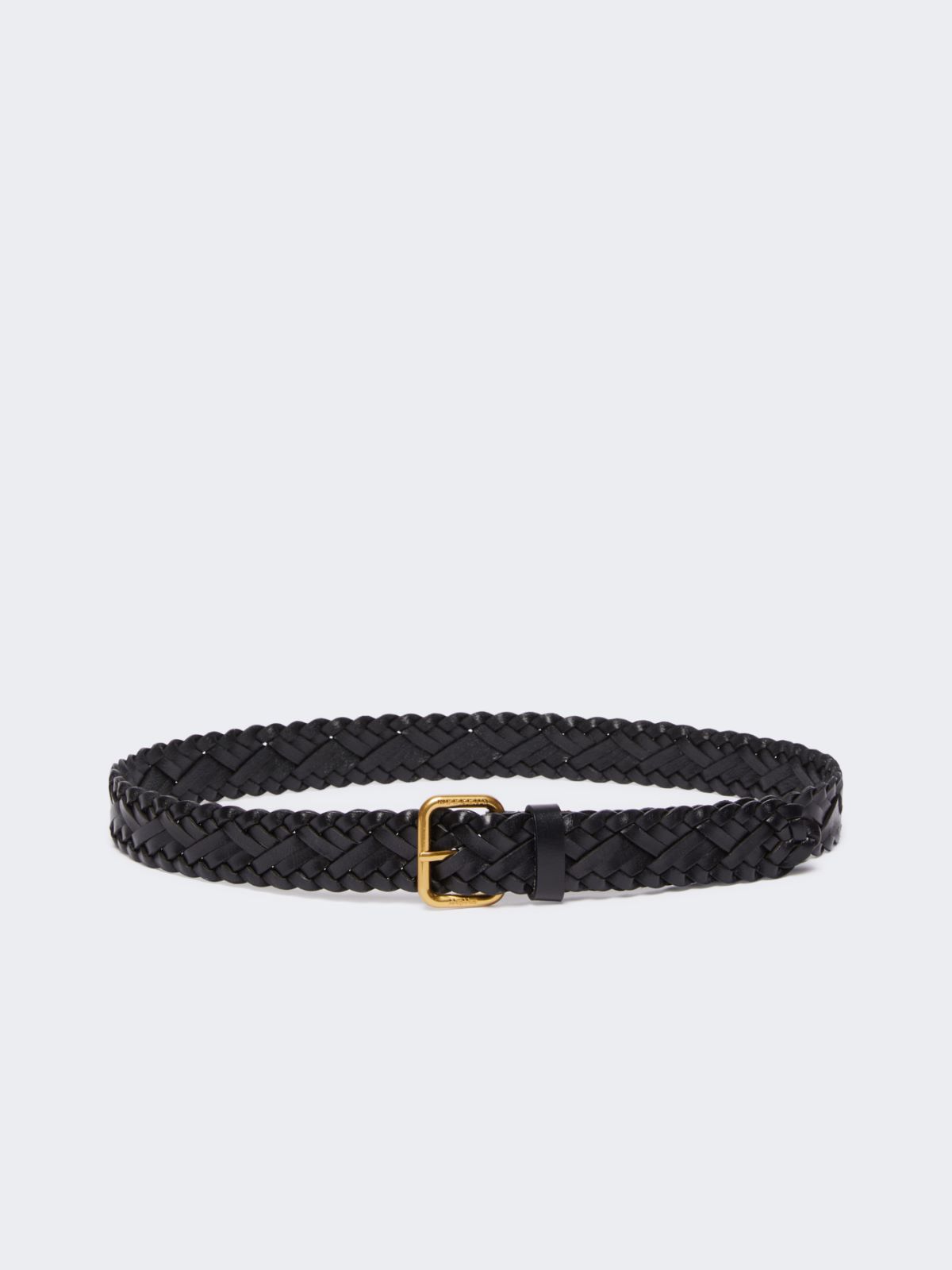 Woven leather belt - BLACK - Max Mara - 5
