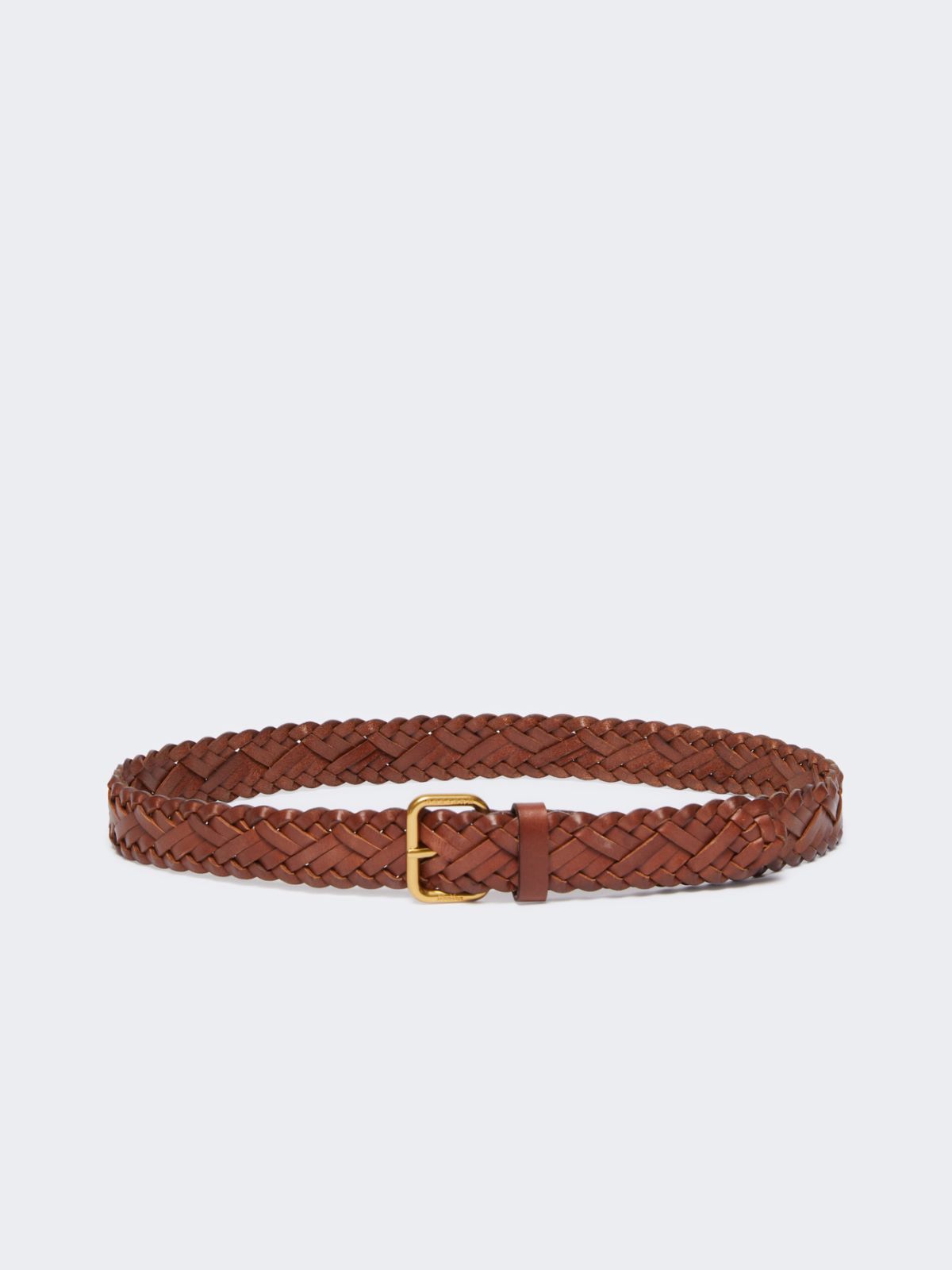 Woven leather belt - TOBACCO - Max Mara - 8