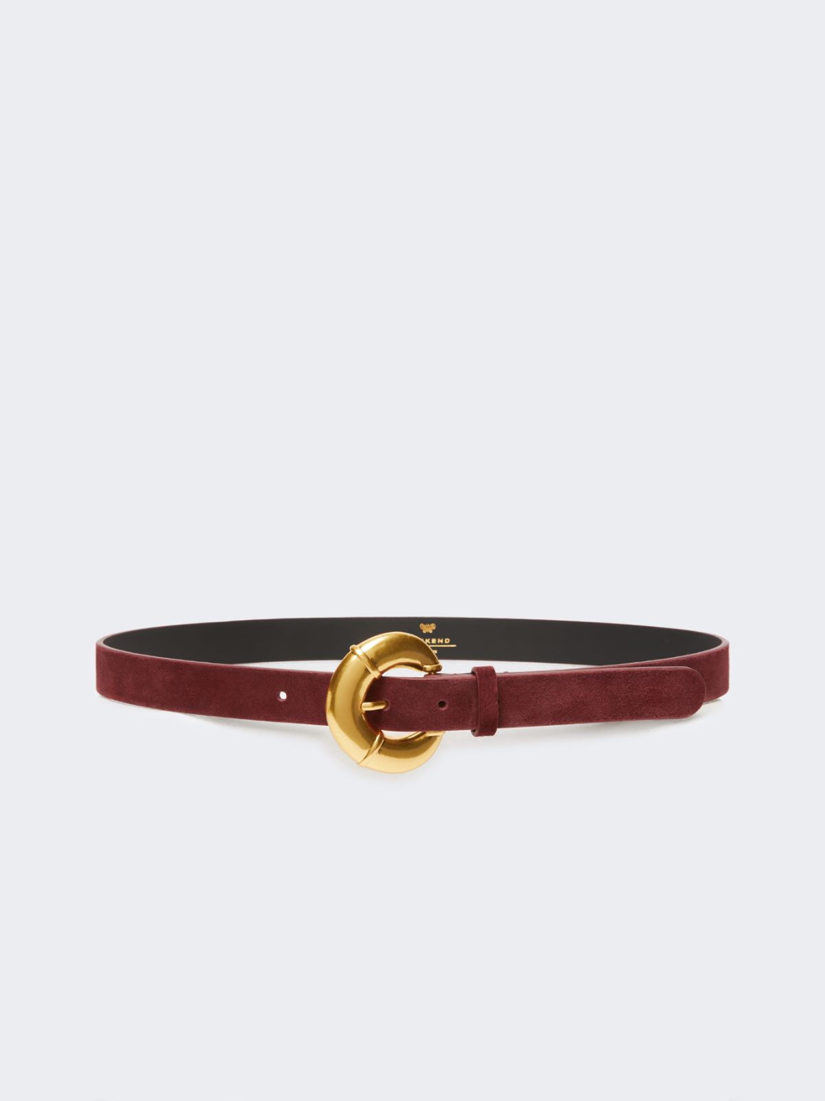 Calfskin belt - RED - Max Mara - 8