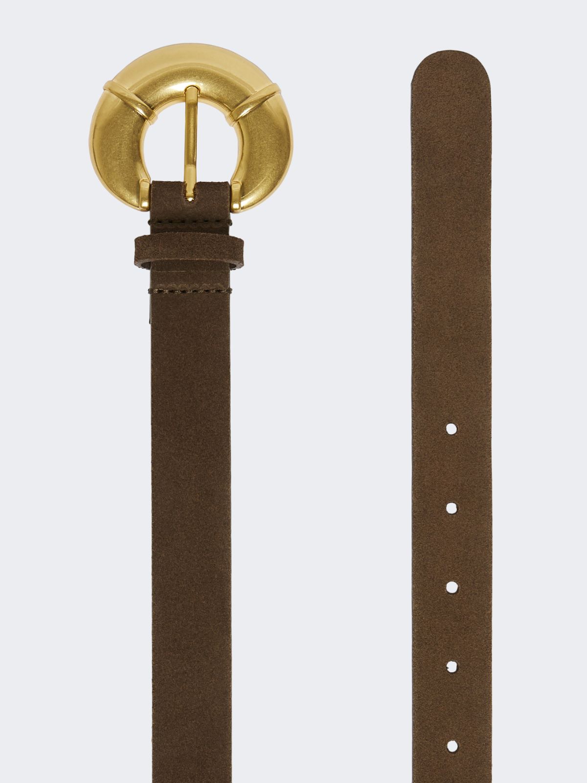 Calfskin belt - DARK BROWN - Max Mara - 2
