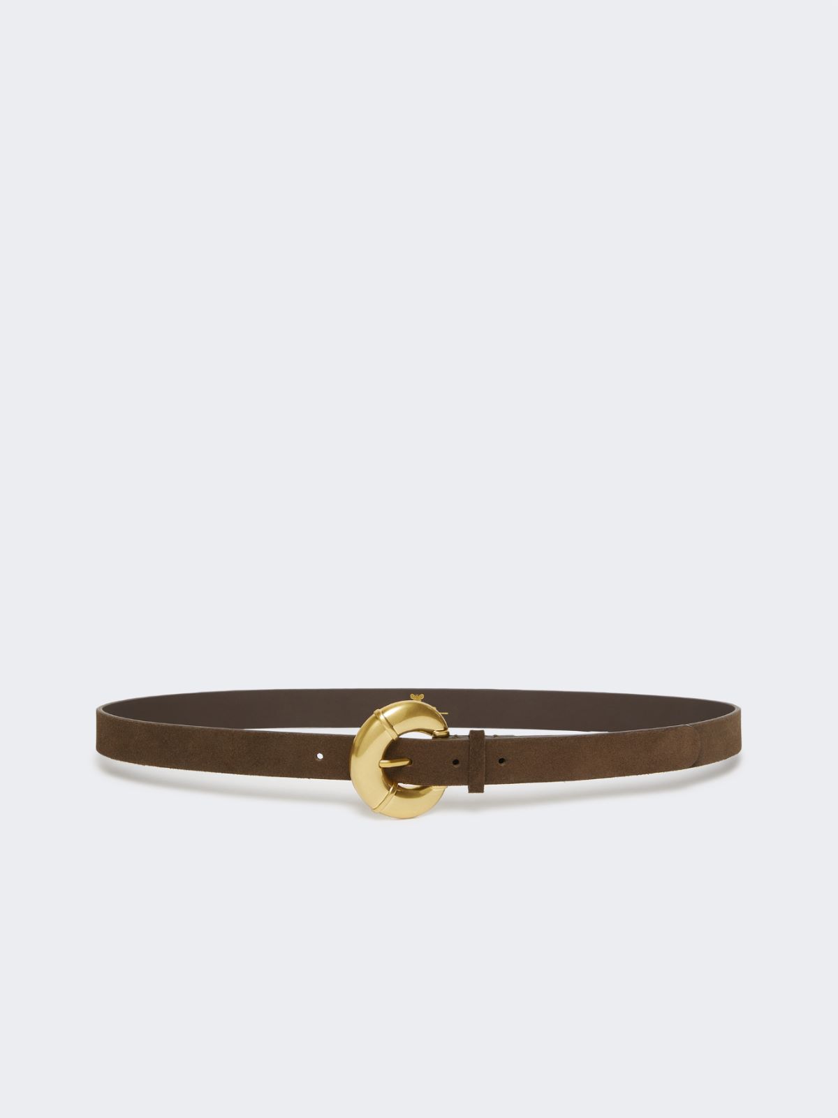 Calfskin belt - DARK BROWN - Max Mara - 5