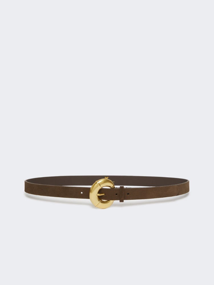 Calfskin belt - DARK BROWN - Max Mara