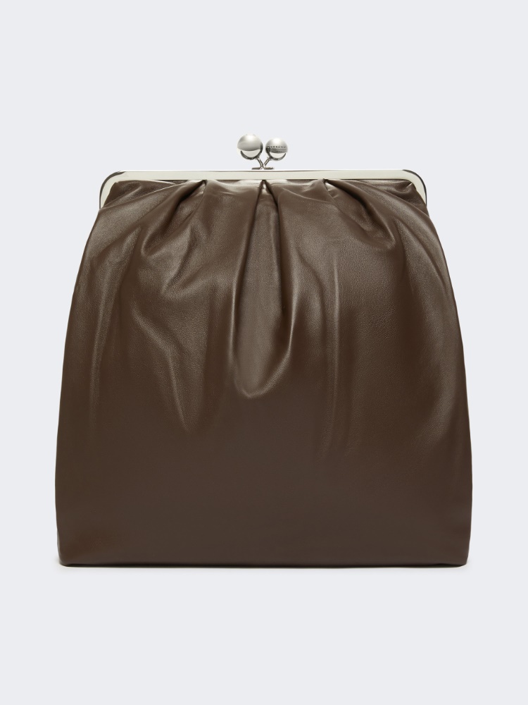 Nappa leather Pasticcino Bag - BROWN - Max Mara
