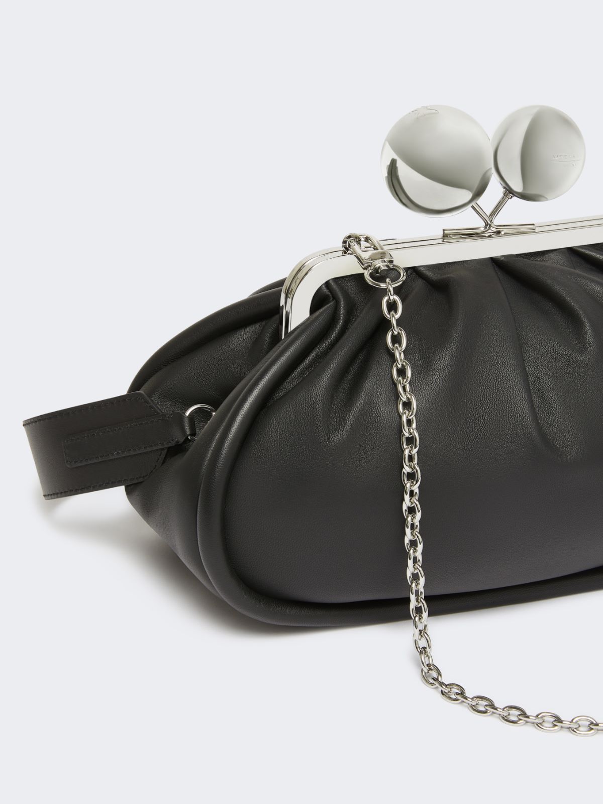 Medium Pasticcino Bag in glossy nappa leather - BLACK - Max Mara - 4